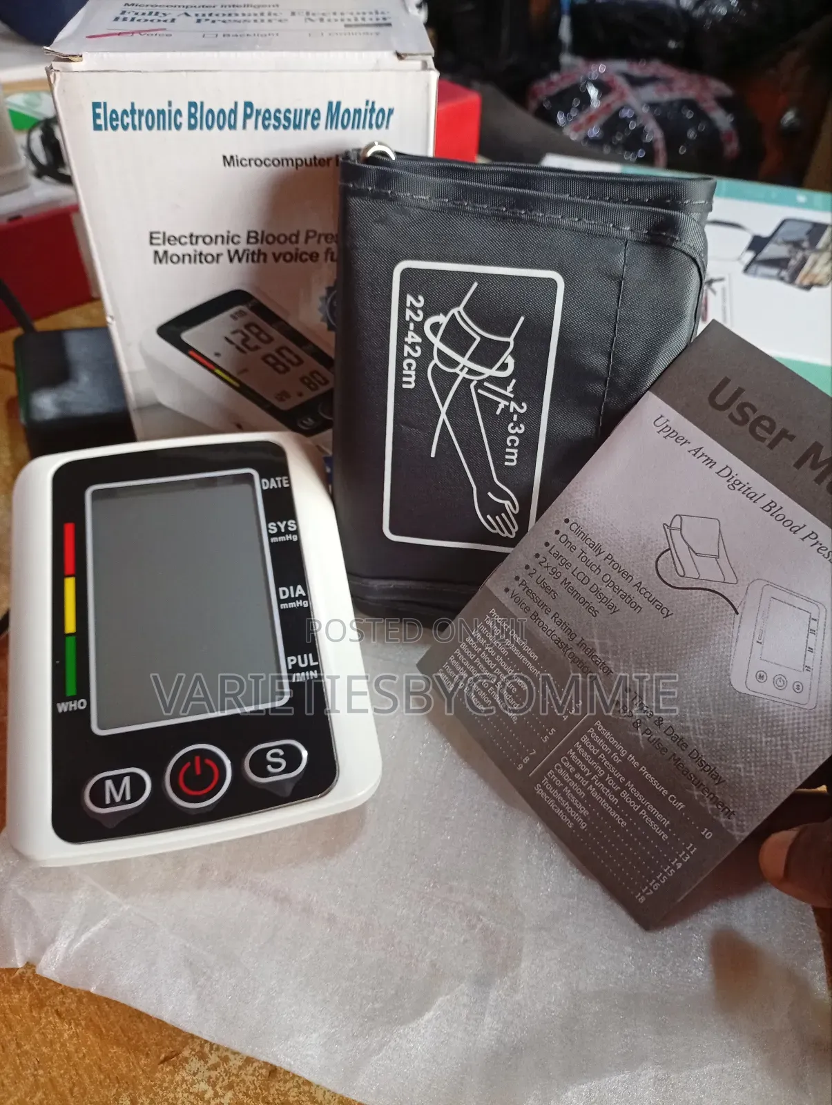 Battery/Electric Operated (Voiced) Blood Pressure Monitor