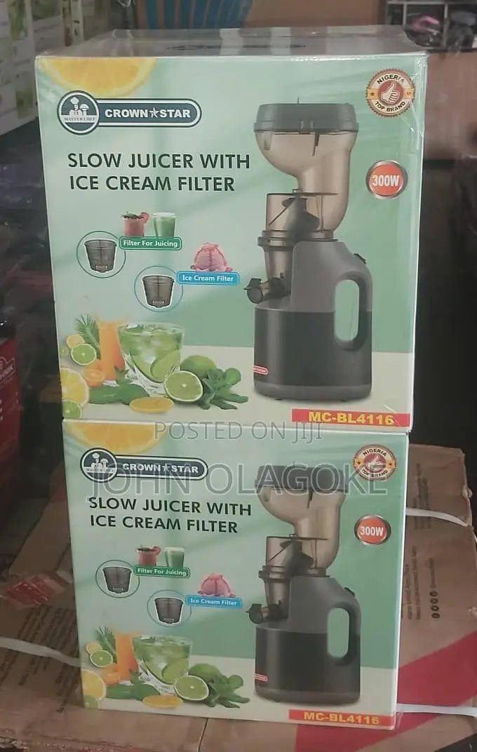 Crownstar Slow Juicer With Ice Cream Filter Bl4116