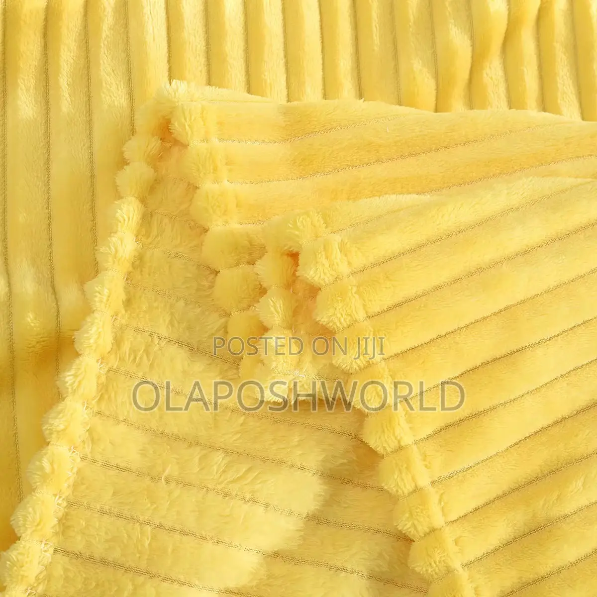 Yellow Velvet Nest Sofa Blanket