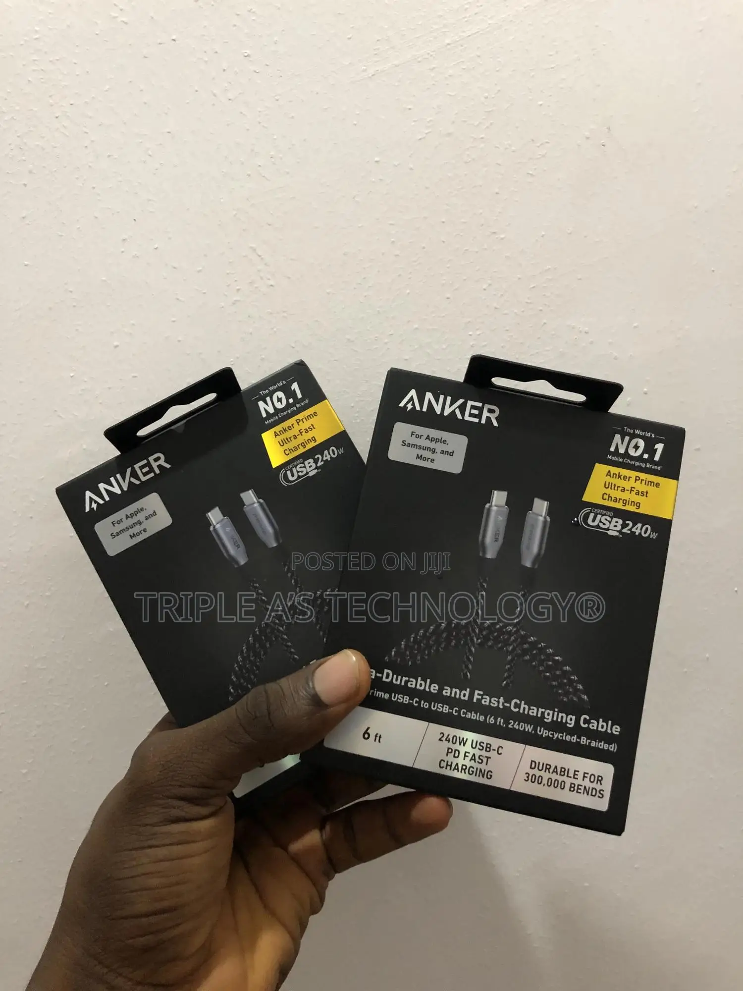 Authentic Anker Prime Usb C to Usb C 240w Fast Charging Cable
