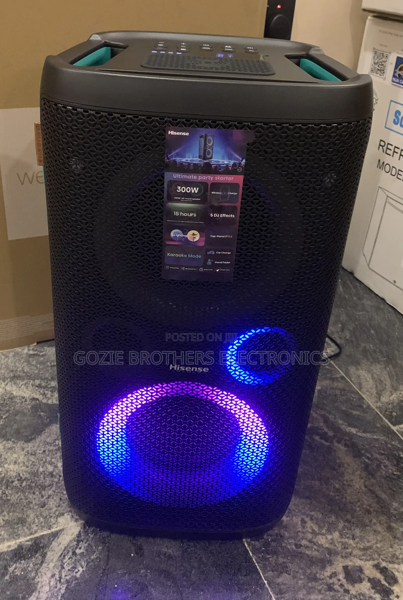 Hisense Party Rocker and Sound System With 2 Microphones