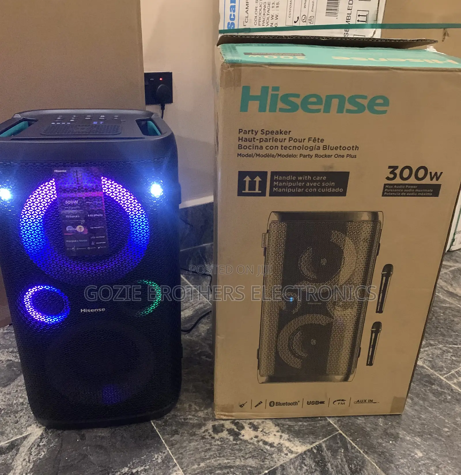 Hisense Party Rocker and Sound System With 2 Microphones