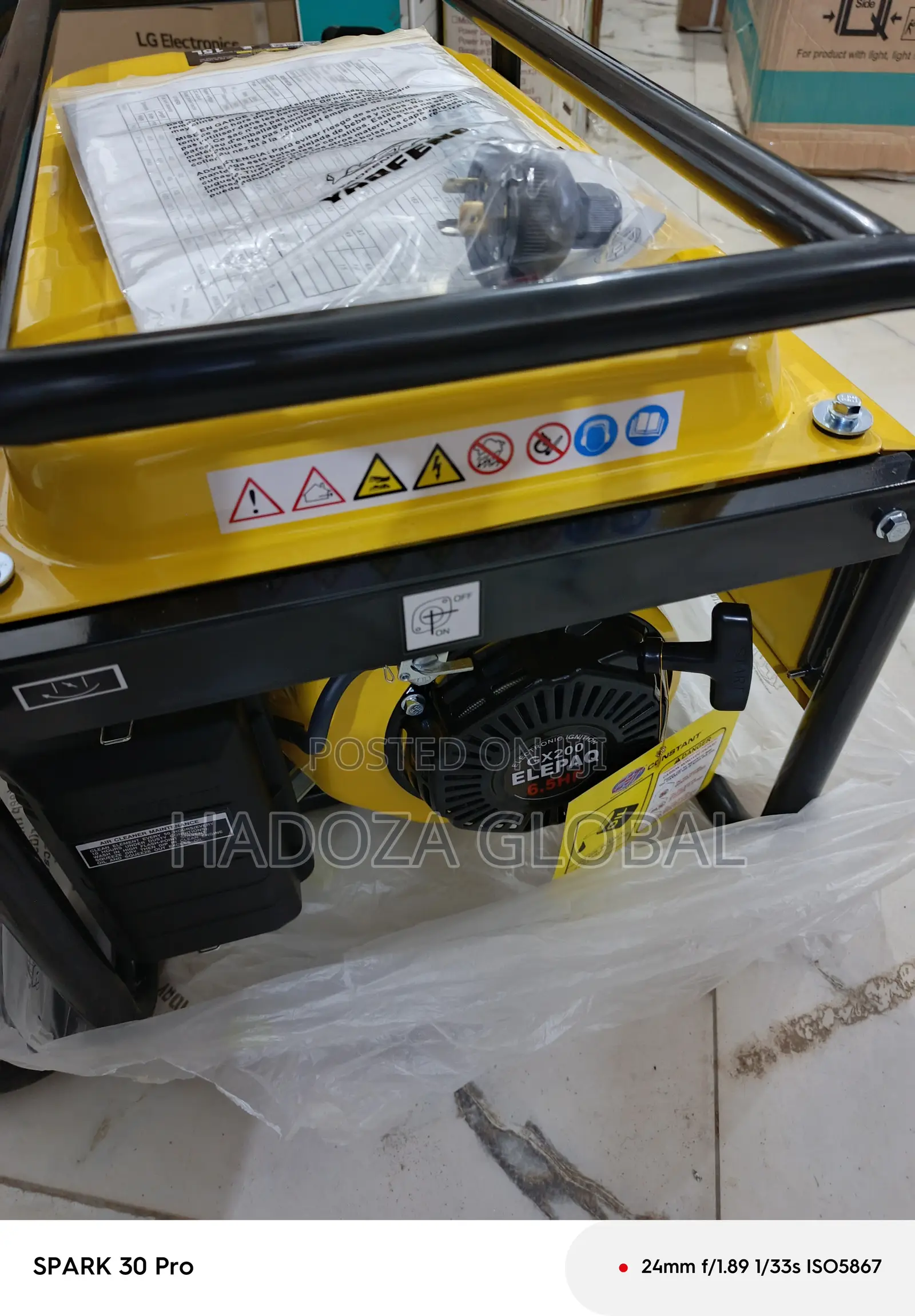 Sv6800 Elepaq 4.5kva – Full Copper Manual Gen For Sale
