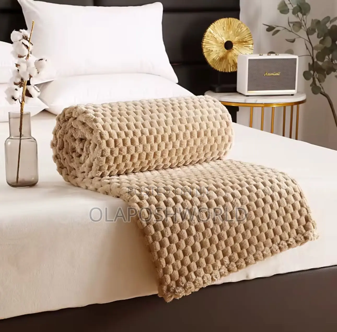 Khaki Cozyloom Sofa Blanket