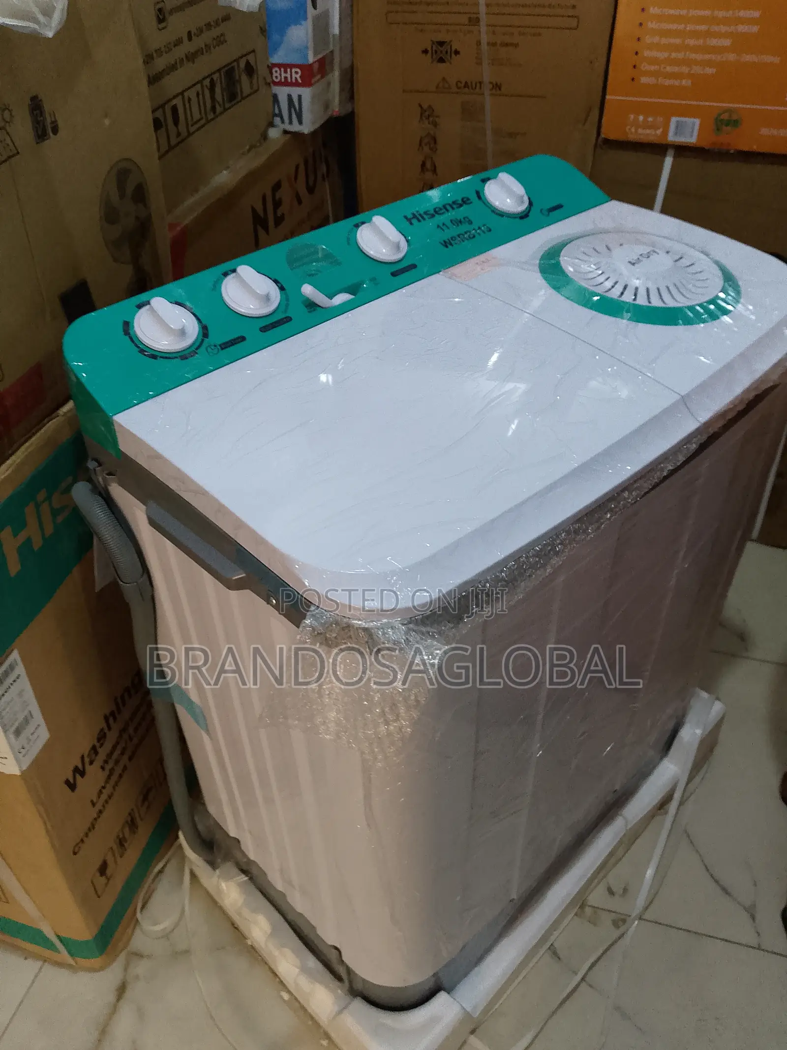 Hisense 11kg Twin Tub Top Loader Washing Machine | Wm WSRB 113