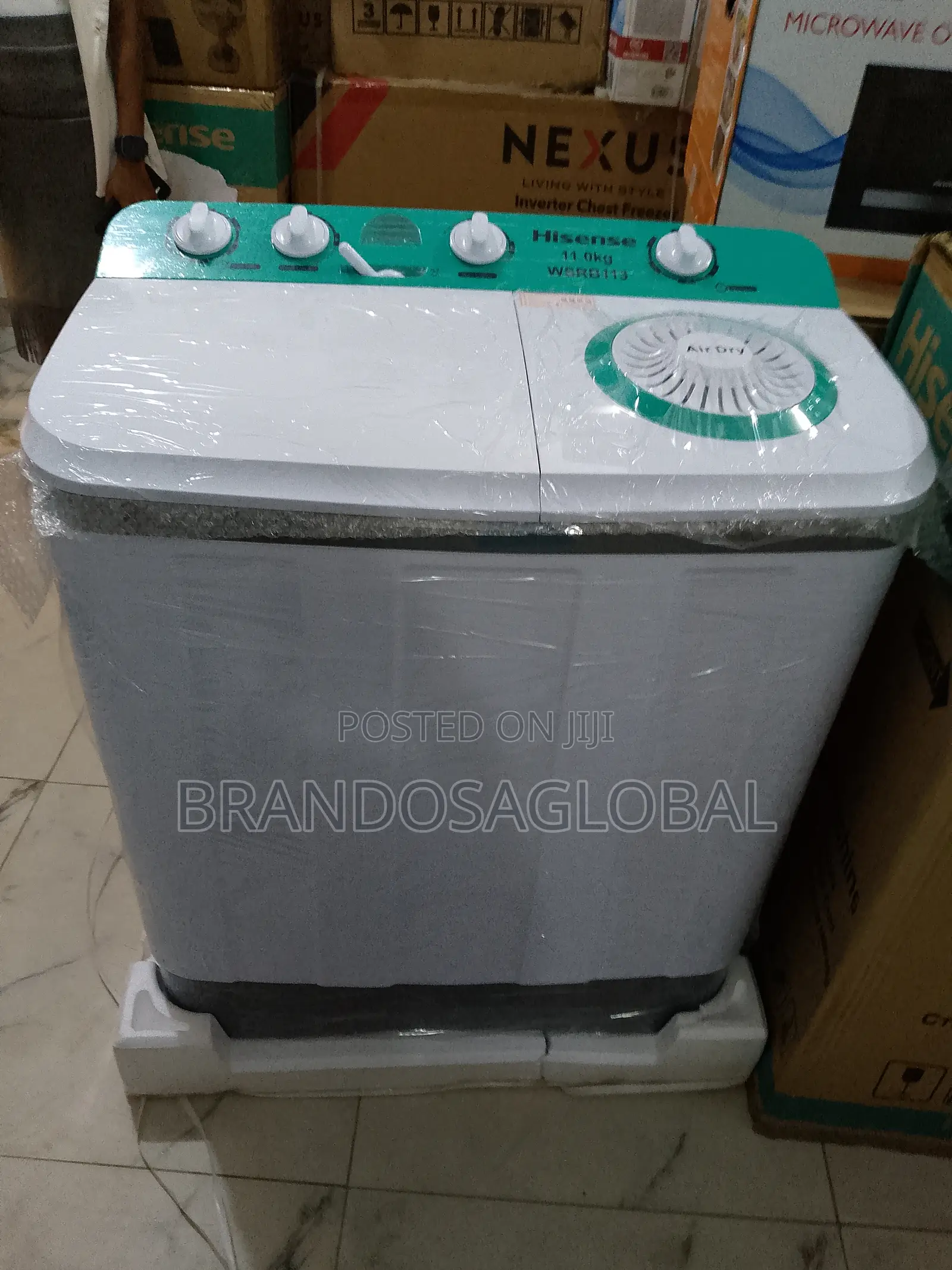 Hisense 11kg Manual Washer – Top Load Twin Tub