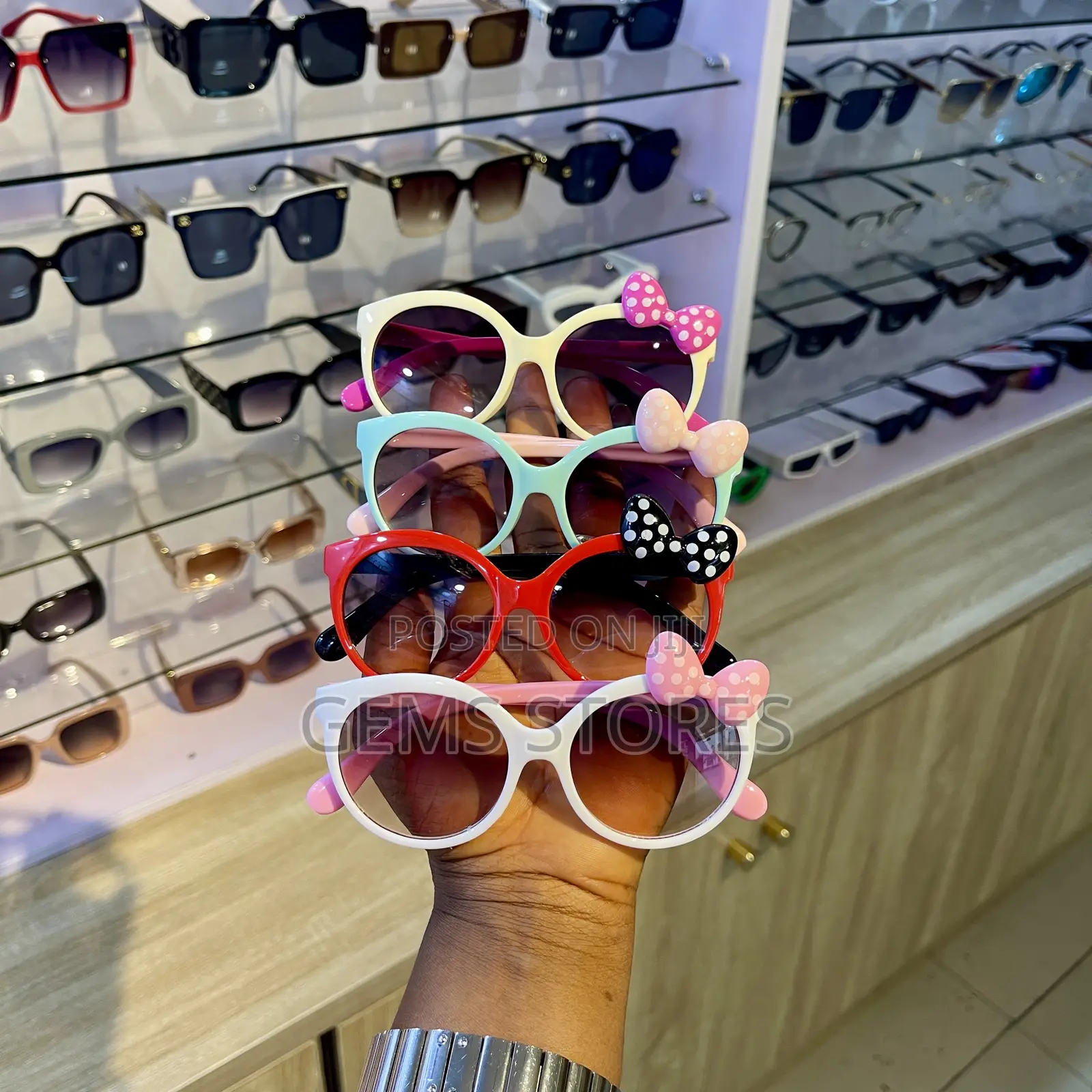 Cute Stylish Kids' Sunglasses With Bow Accents - Multiple Colors!
