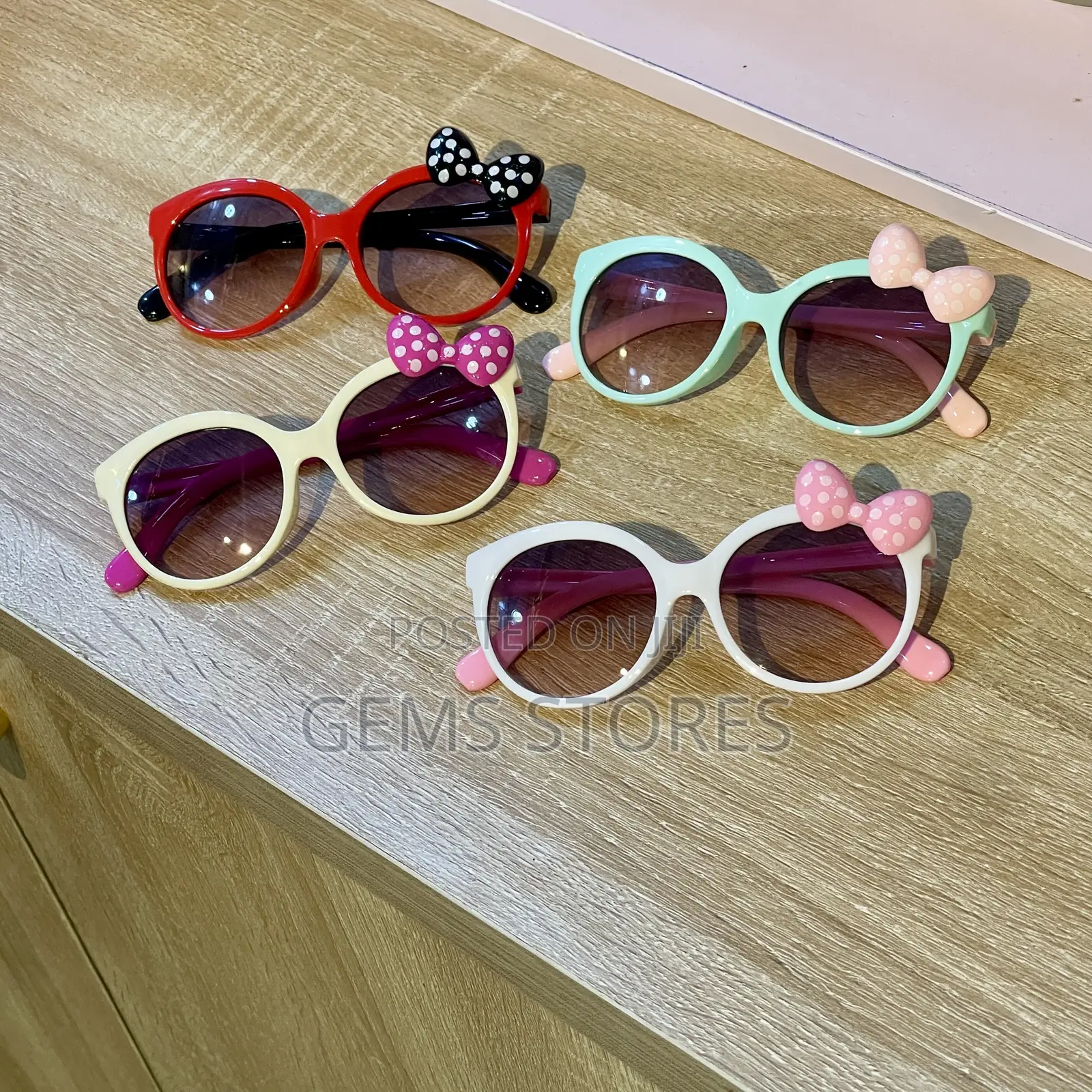 Cute Stylish Kids' Sunglasses With Bow Accents - Multiple Colors!