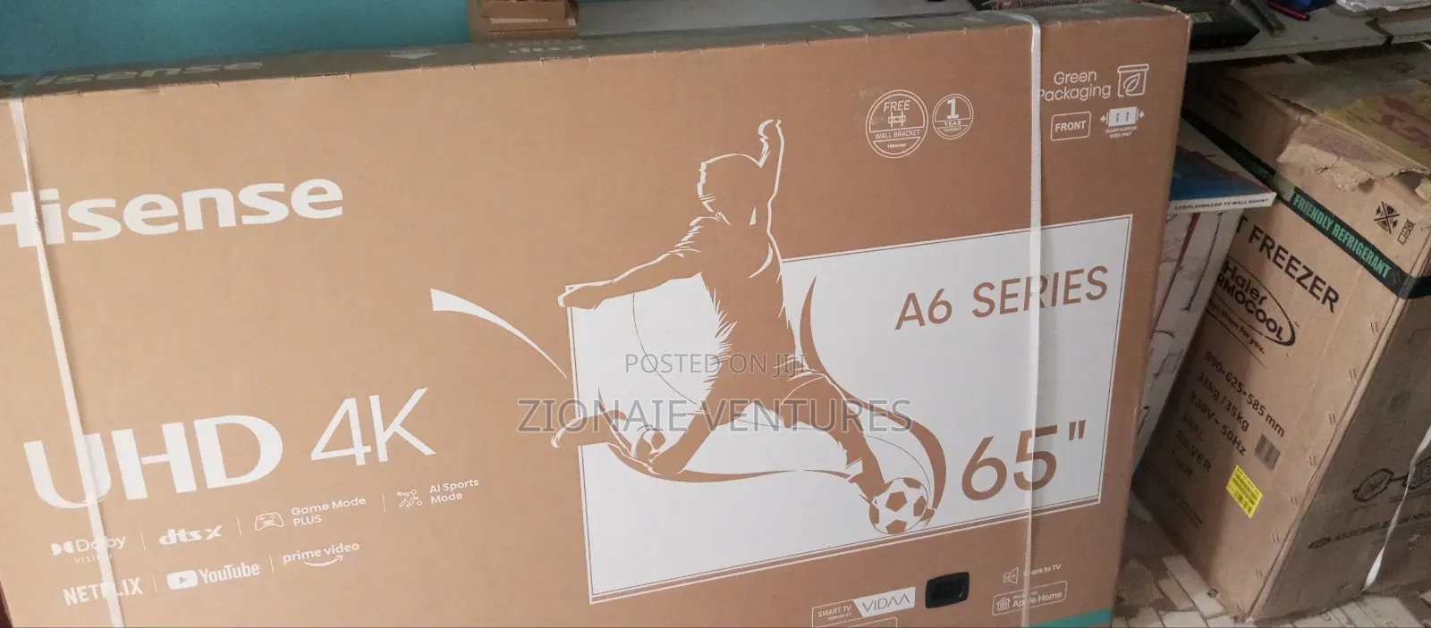 Hisense 65 Inches Uhd Smart Television With Free Bracket | Tv 65 A6