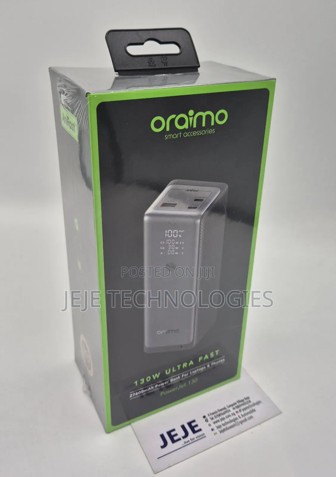 Oraimo 130w Ultra Fast Power Bank