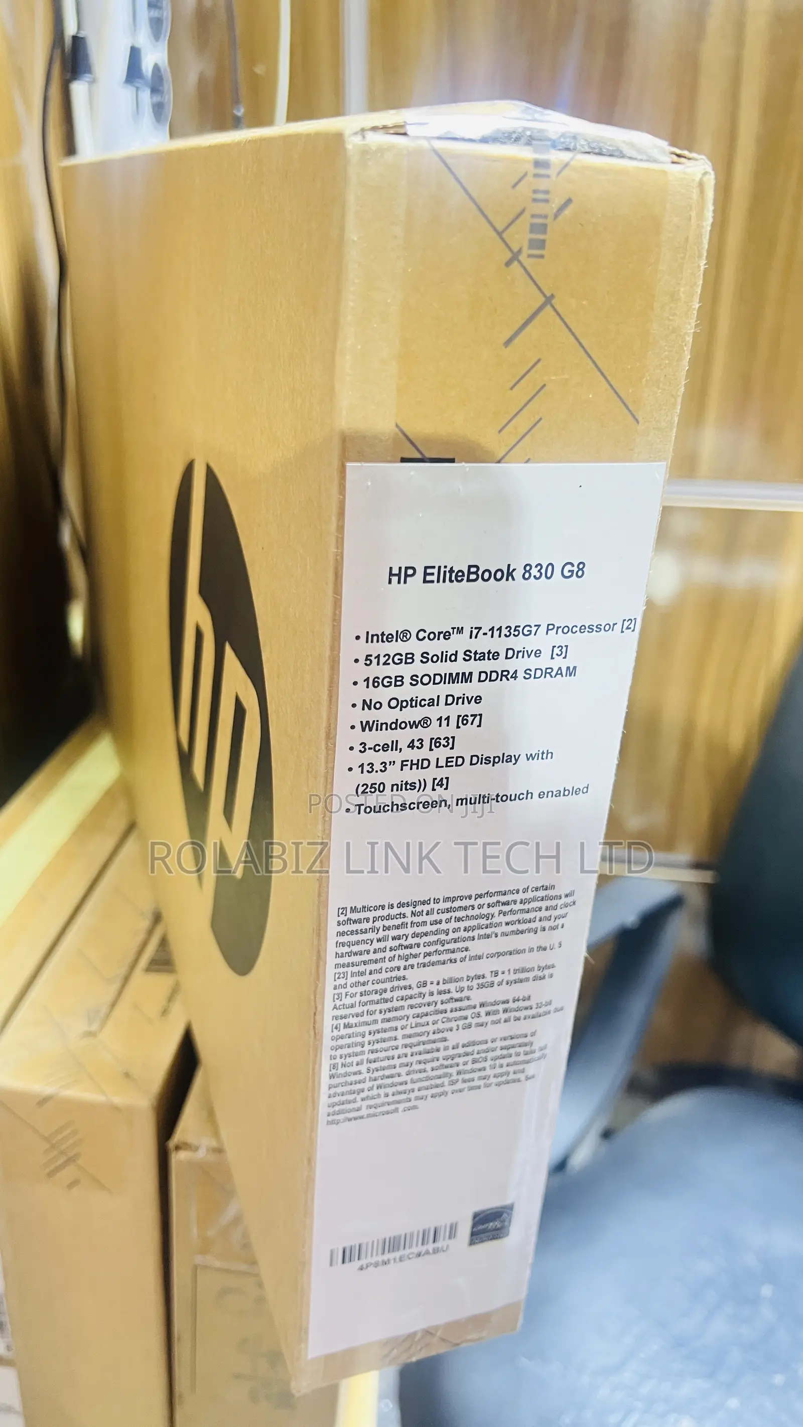 New Laptop HP EliteBook 830 G8 16GB Intel Core I7 SSD 512GB