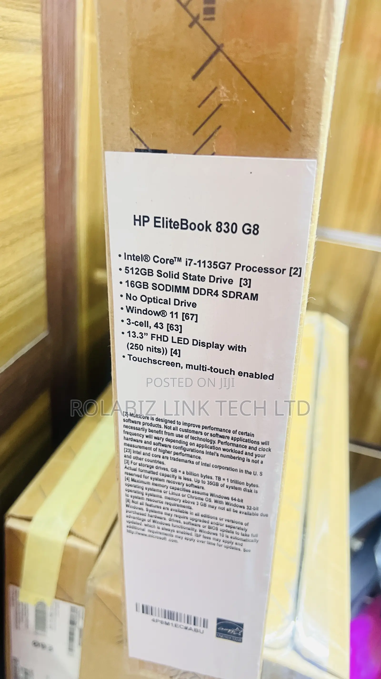 New Laptop HP EliteBook 830 G8 16GB Intel Core I7 SSD 512GB