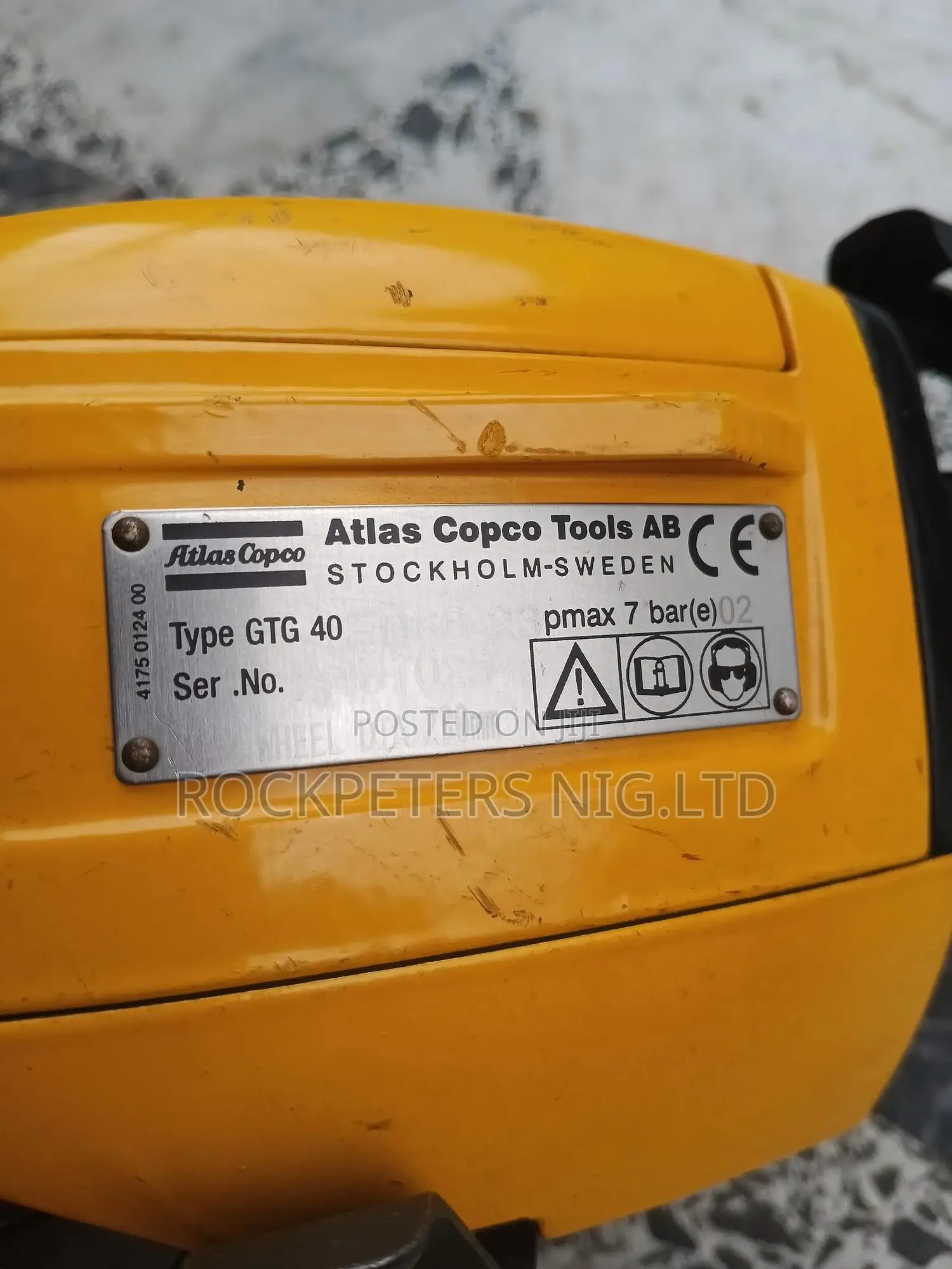 Atlas Copco Air Angle Grinder Gtg 40 F066-23