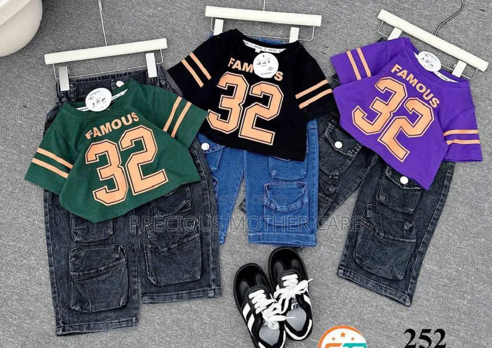 Children's Top and Cargo Jean Up and Down