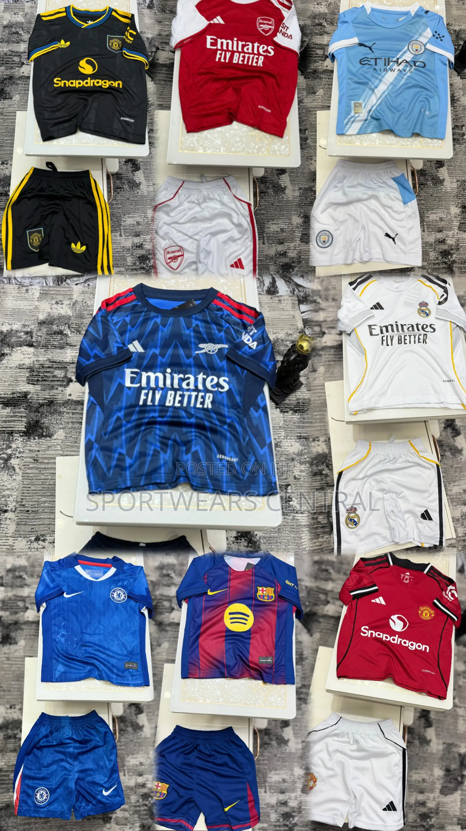 Original 2025/2026 Arsenal Away Kid Jersey - New Arsenal Blue Kid
