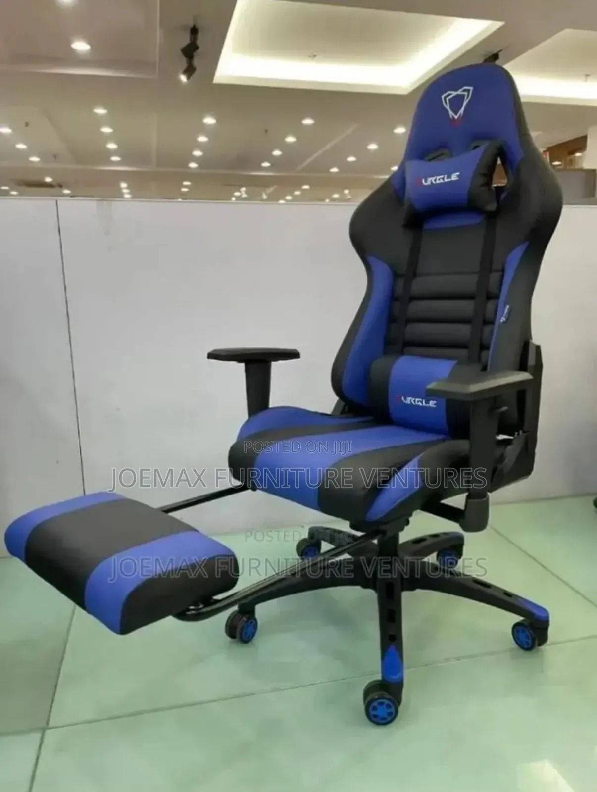 Gaming Chair Blue and Black