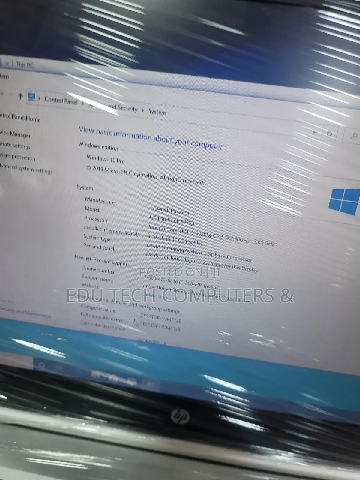 Laptop HP EliteBook 8470P 6GB Intel Core I5 HDD 250GB
