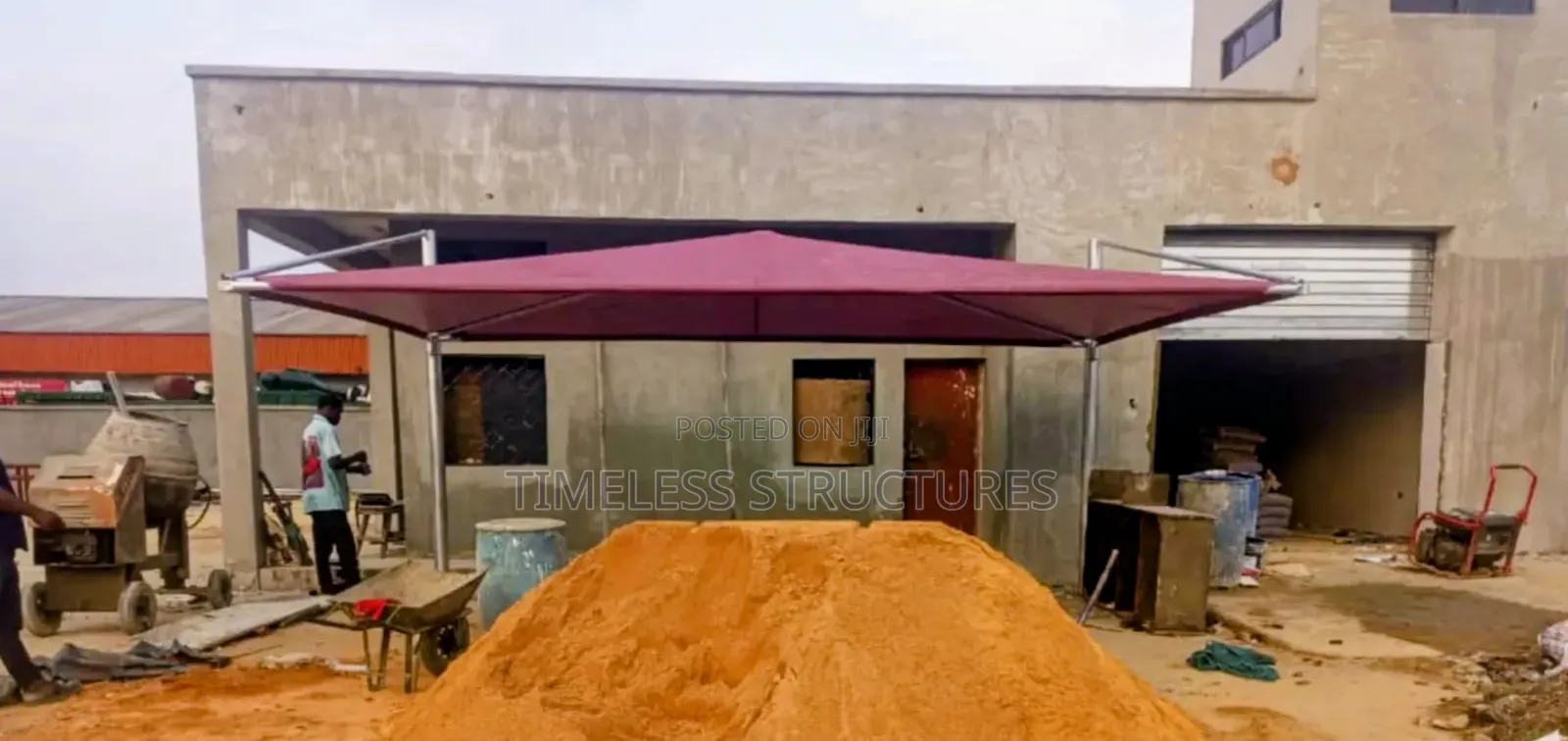 Wine Colour Carport