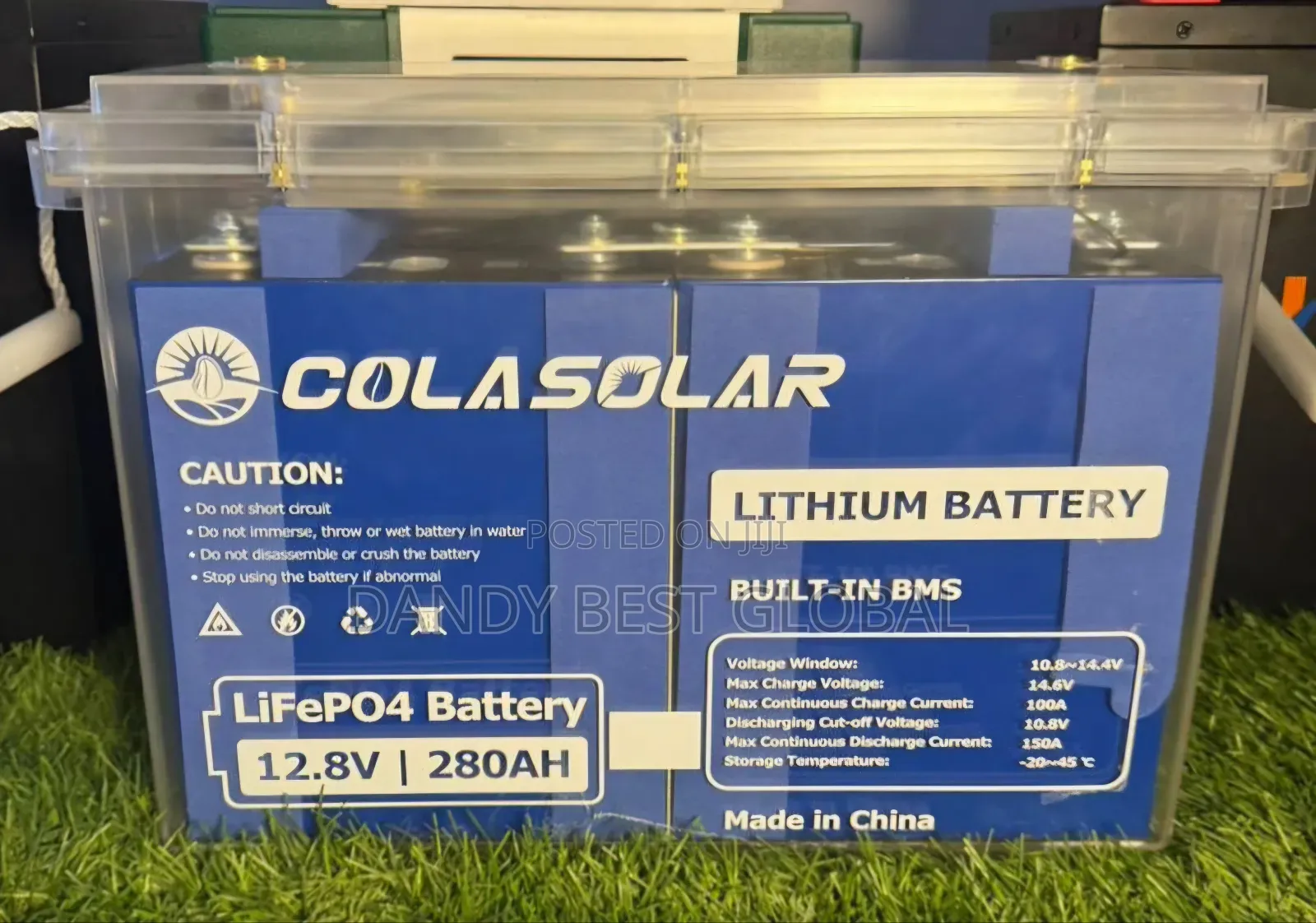 Cola Solar Lithium Battery 280ah/12.8v