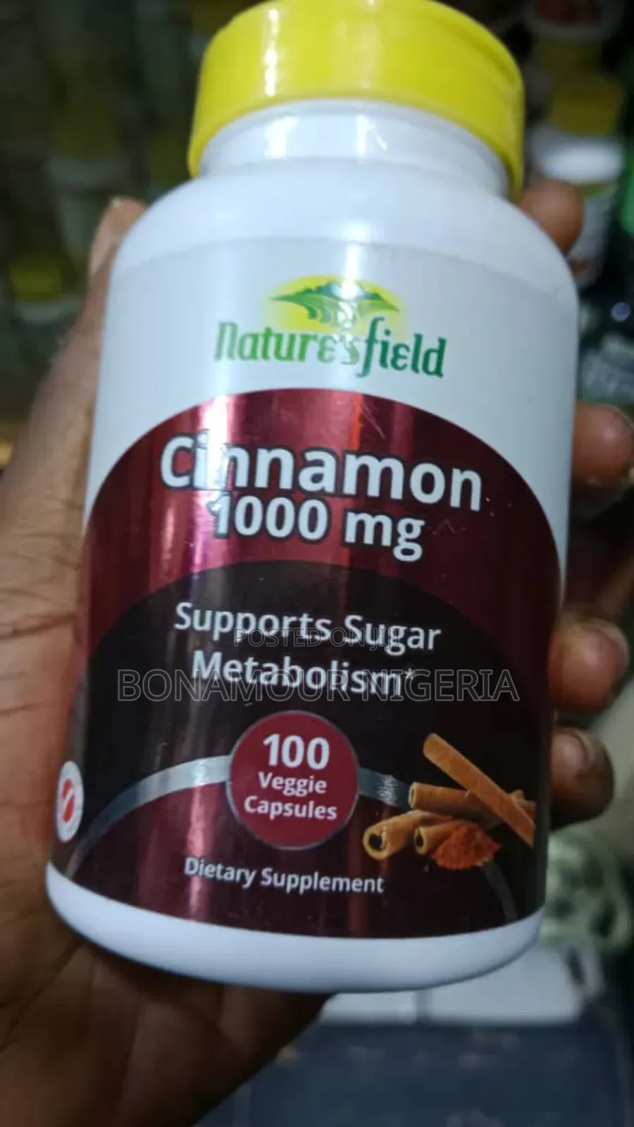 Nature'sfield Cinnamon 1000mg X100 Veg Caps