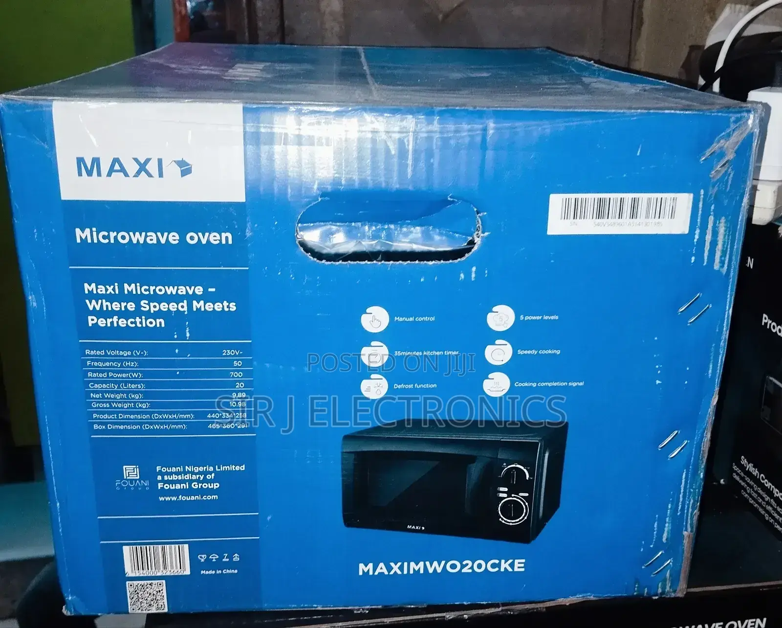 20litres Maxi Microwave Oven (Black Colour) + Warranty