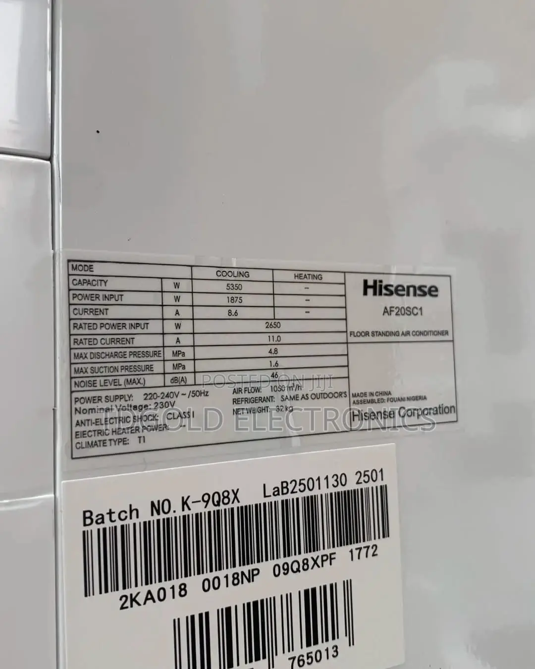 Hisense 5hp Standing Ac Hisense Standing Air Conditioner