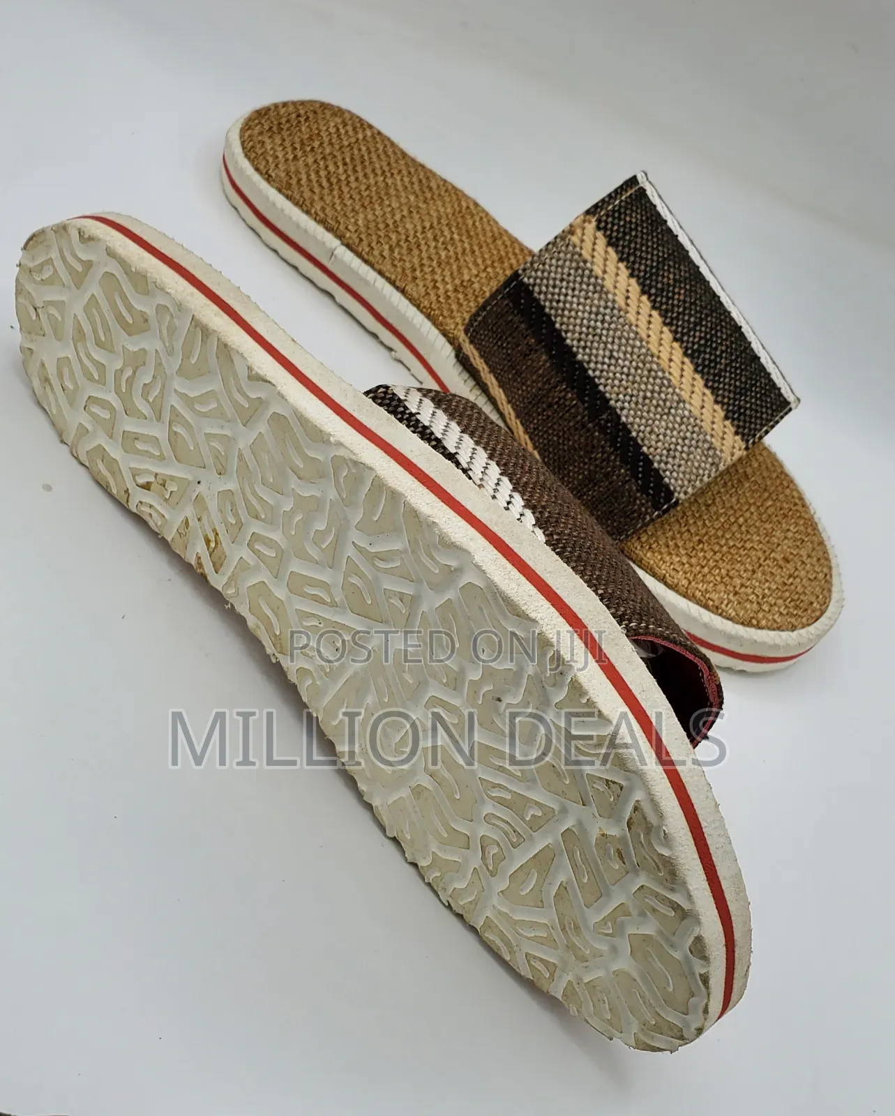 Stylish Straw Inspires Men's Slippers 40