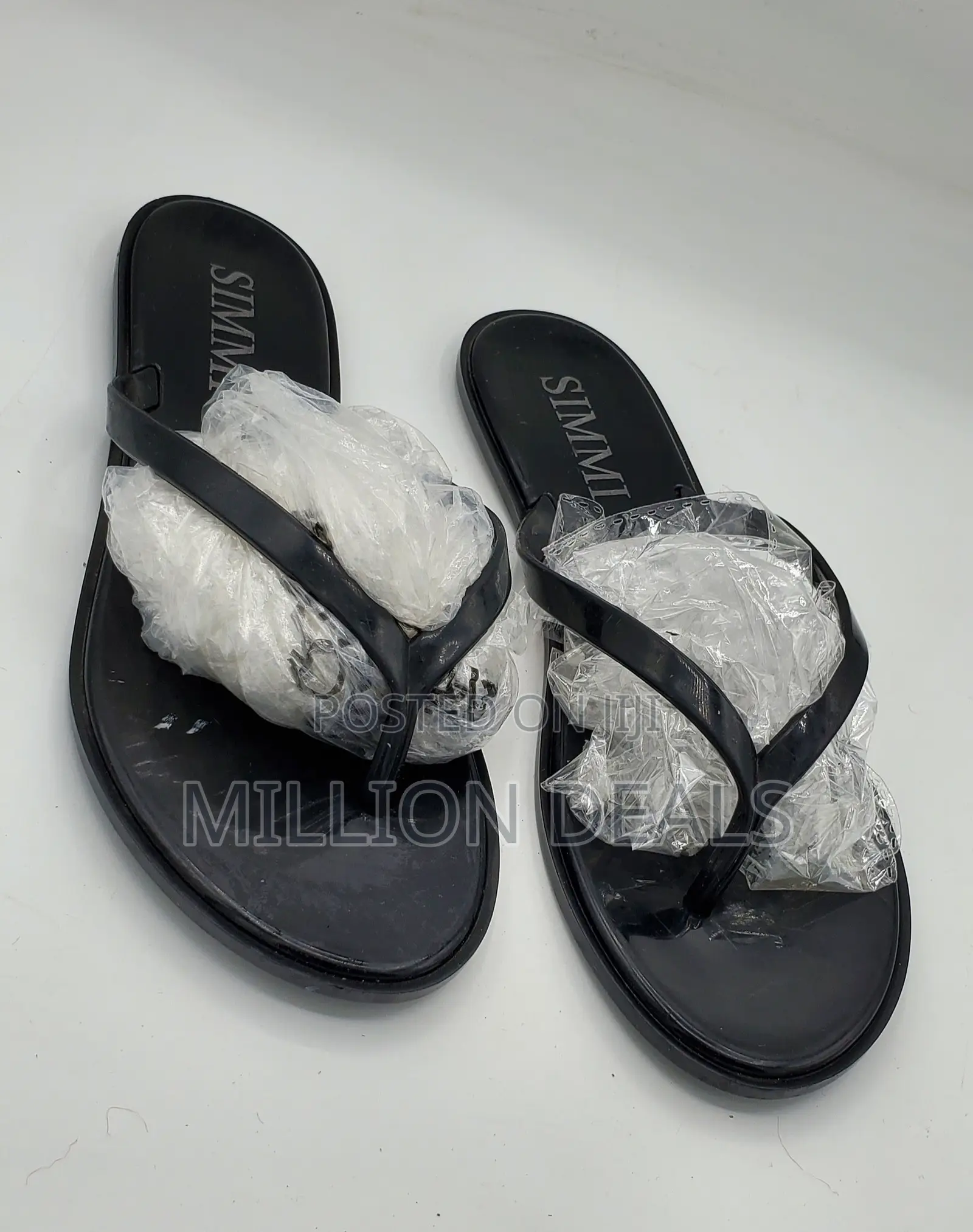 Black Stylish Simple Women's Slippers 39