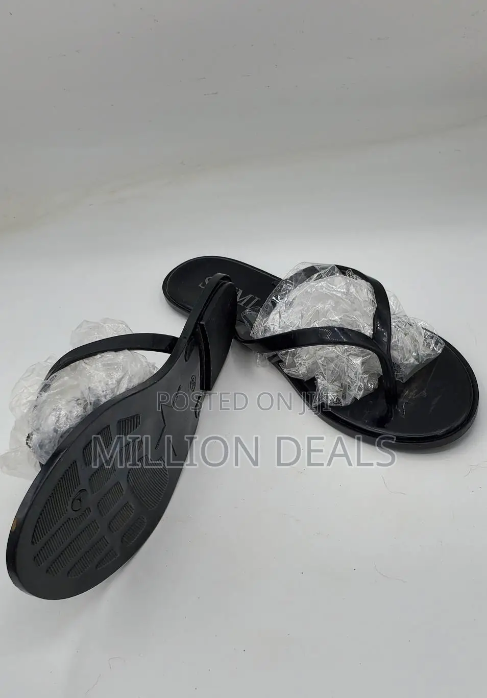 Black Stylish Simple Women's Slippers 39