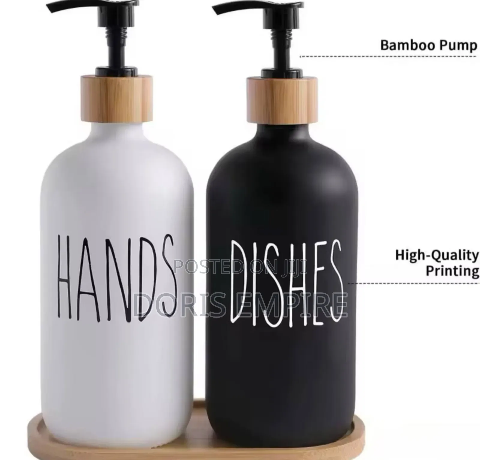 Dishwashing Soap Dispenser With Plastic Pump, Reusable Liquid