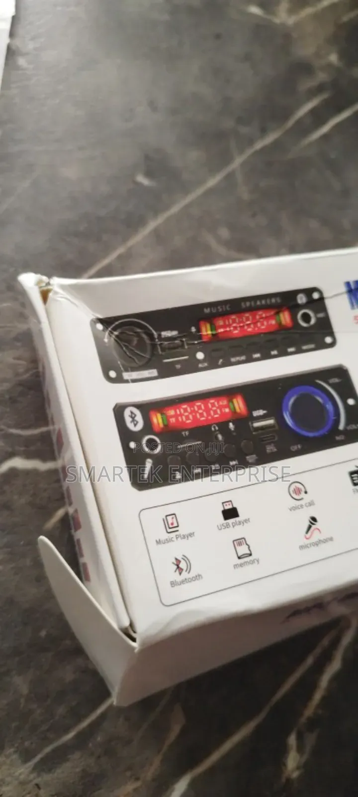 Car Amplifier Bluetooth 12v Microphon Fm Radio Audio Music Player