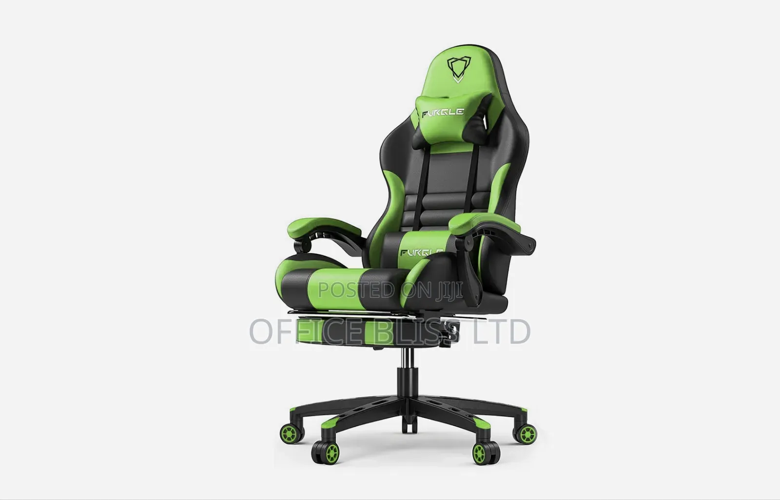 Furgle Pro Series Gaming Chair - Green Black