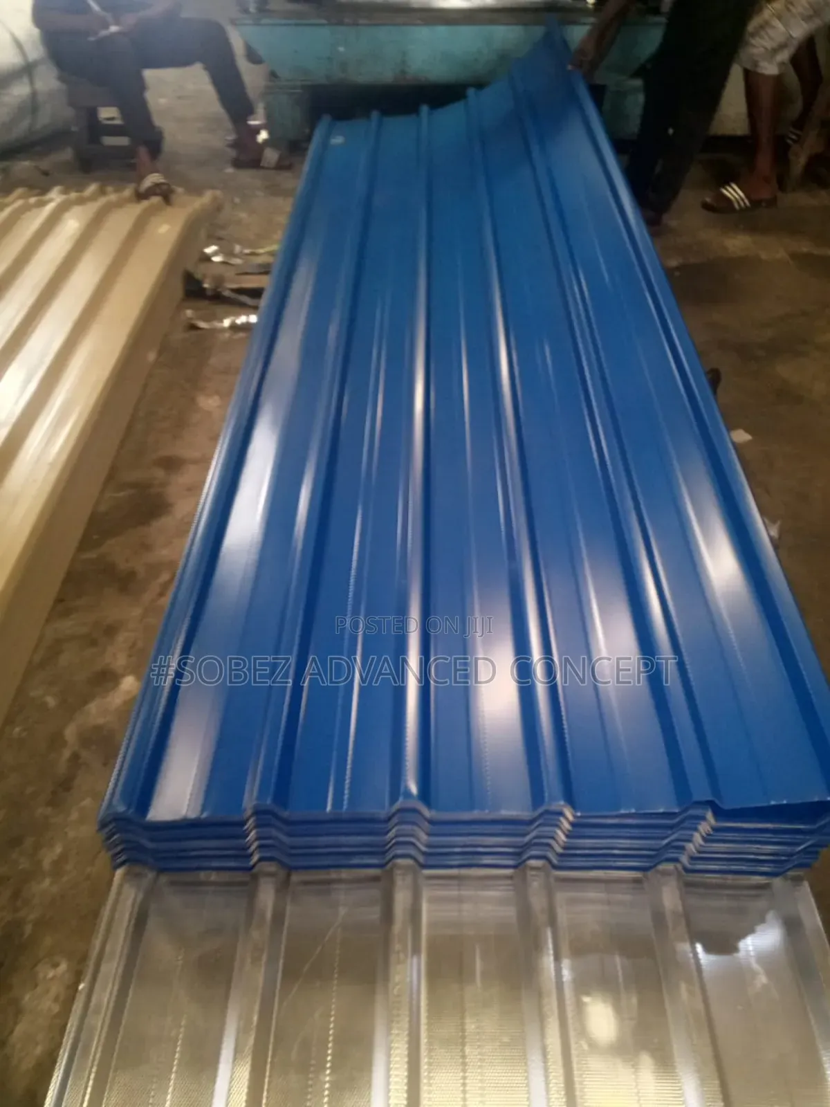 Ocean Blue Coloured High Guage Long Span Aluminum Roofing Sheet