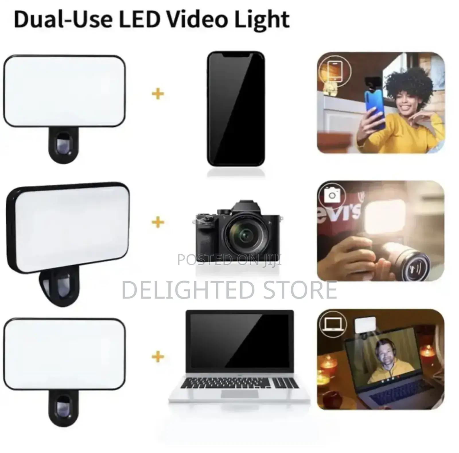 Portable Multifunctional Rechargeable (Clip-on Led Cube Light)
