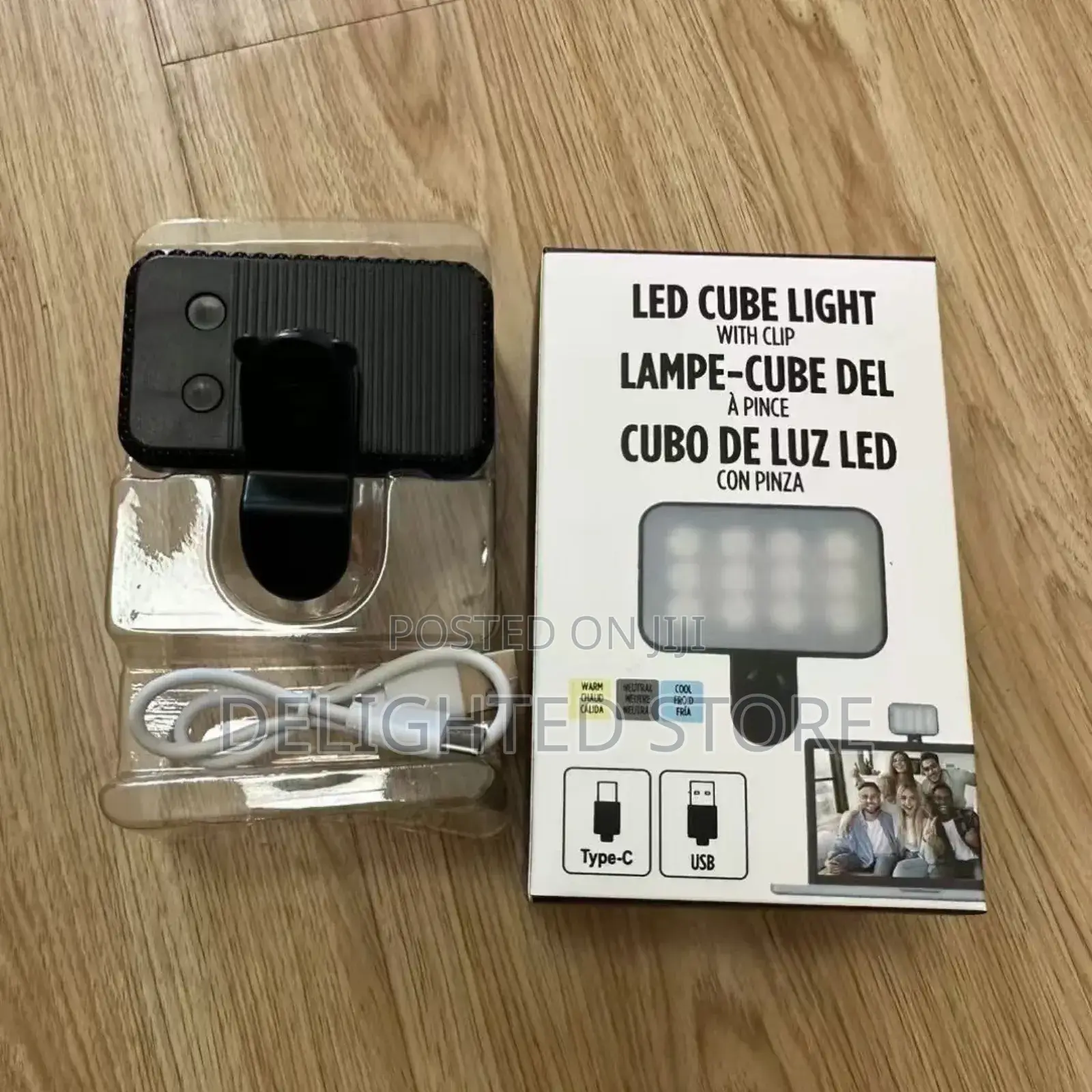 Portable Multifunctional Rechargeable (Clip-on Led Cube Light)