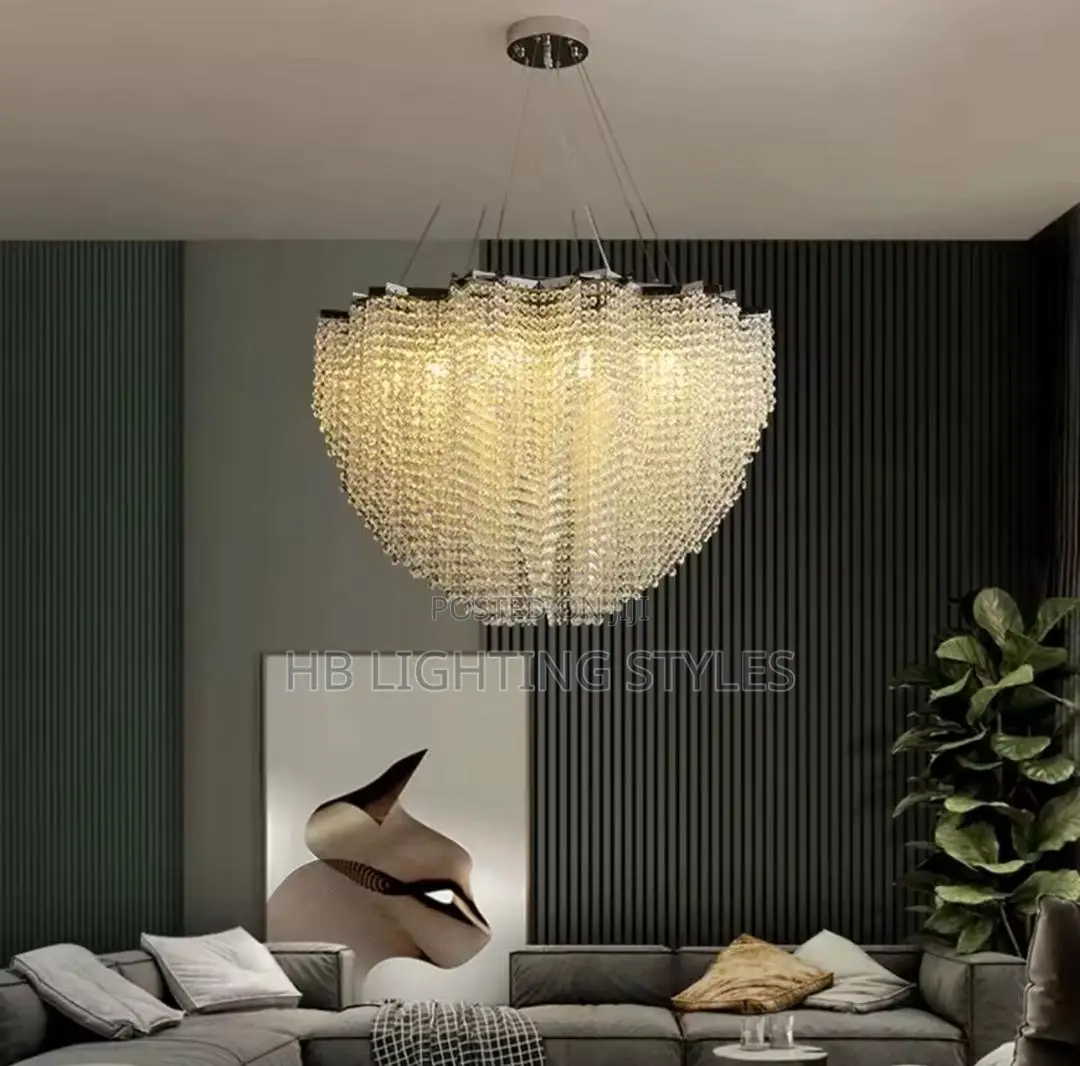 Living Room Chandelier Light Luxury Crystal Lamp