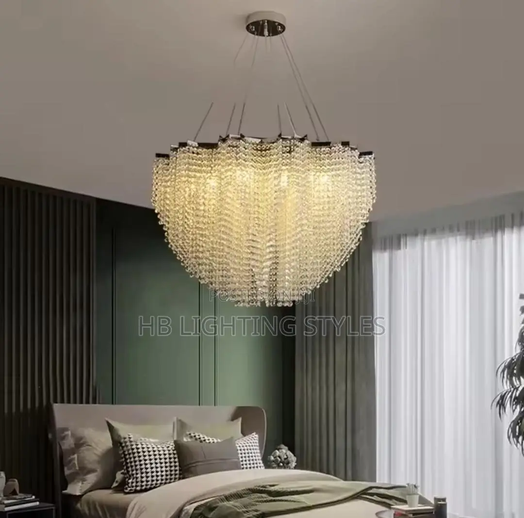 Living Room Chandelier Light Luxury Crystal Lamp