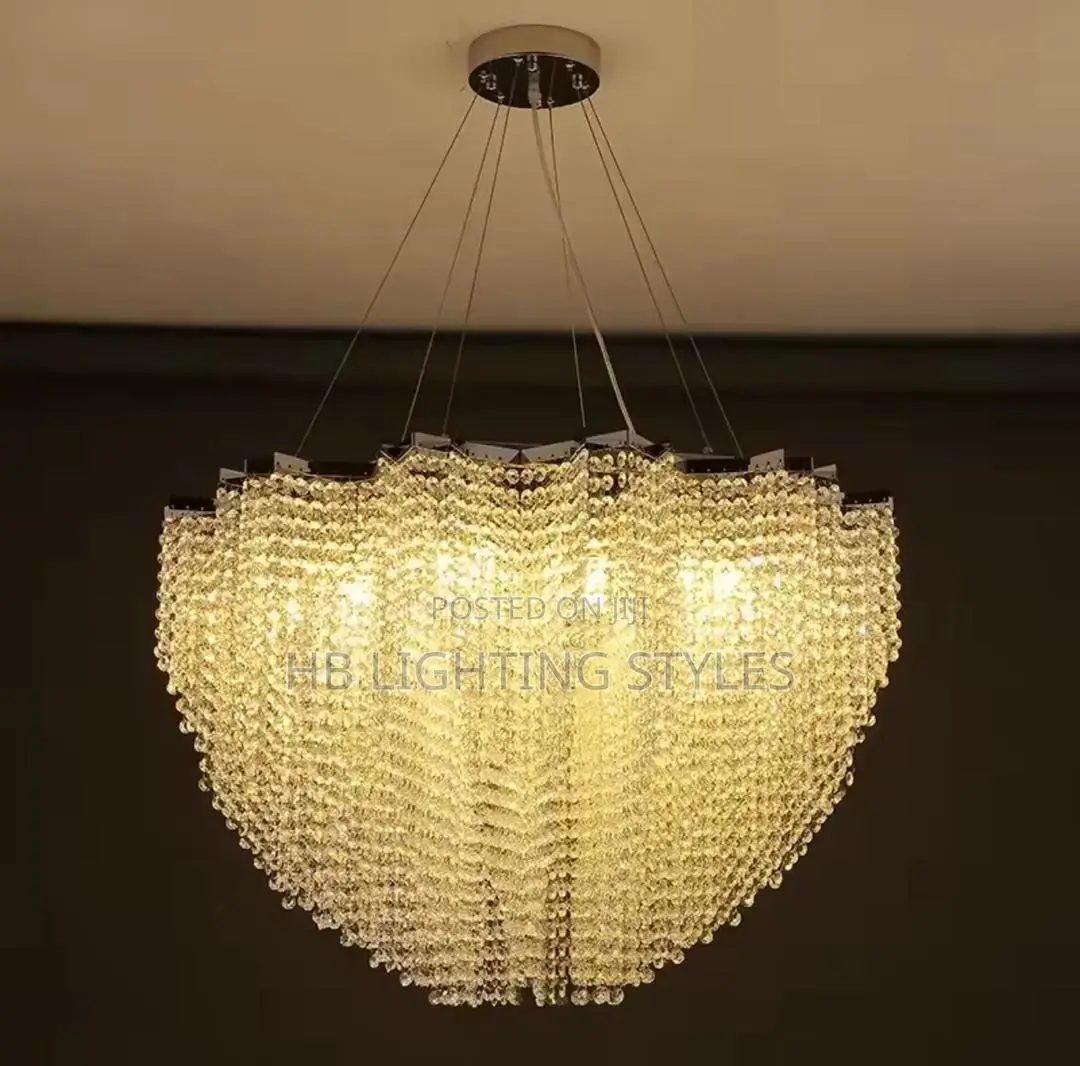 Living Room Chandelier Light Luxury Crystal Lamp