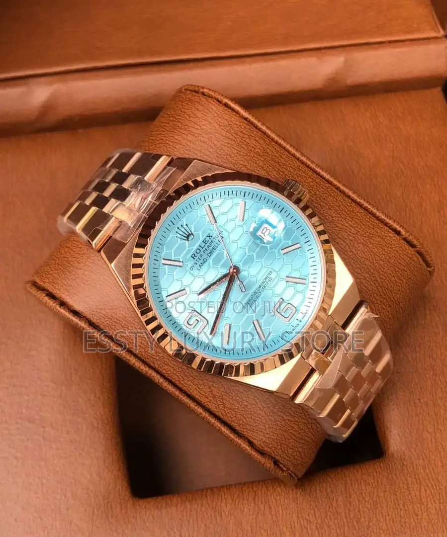 Original Quality Luxury Rolex Land Dweller Rose Gold Chain Watch