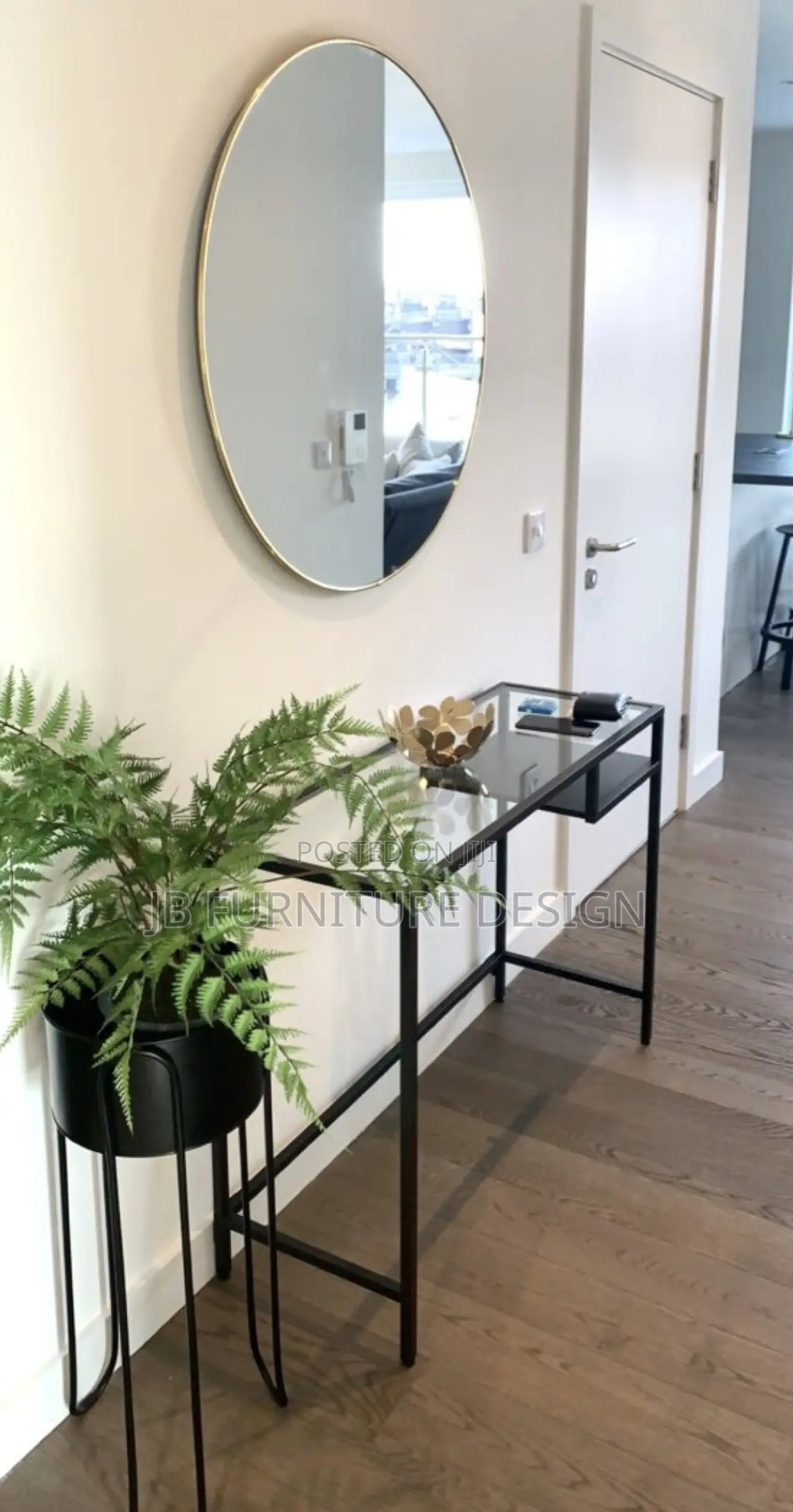 Glass and Metal Dressing Table or Desk
