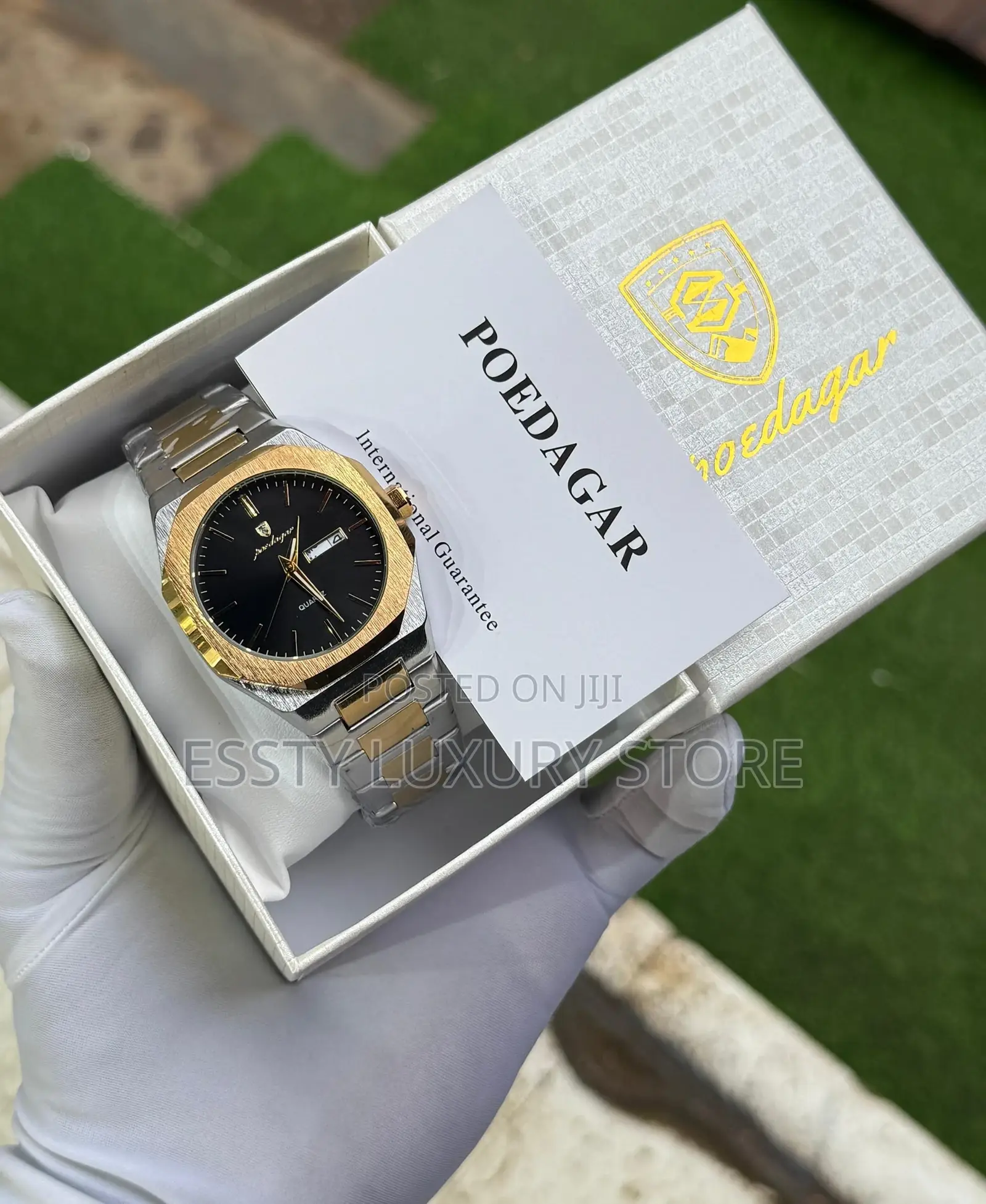 High Quality Luxury Poedagar Chain Strap Wristwatch