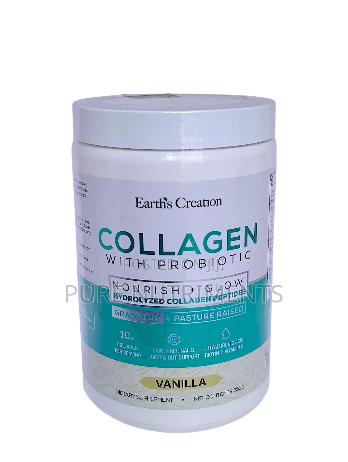 Earth's Creation Collagen With Probiotics - Nourish and Glow Skin