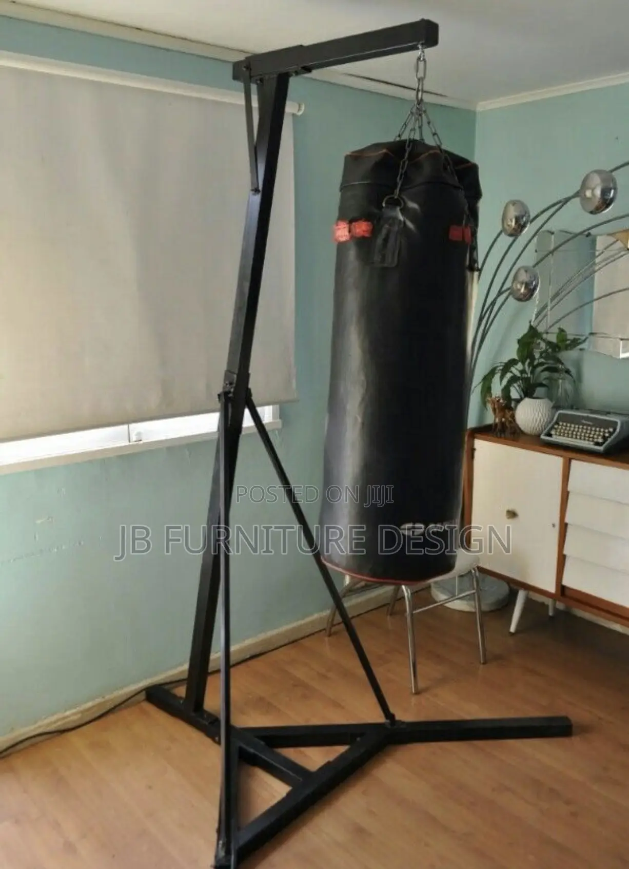 Free-Standing Punching Bag Stand With Heavy Bag