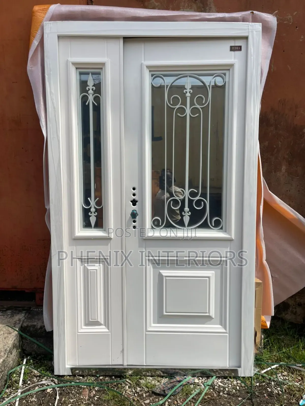3ft × 7ft Modern Ante Room Steel Door With Glass