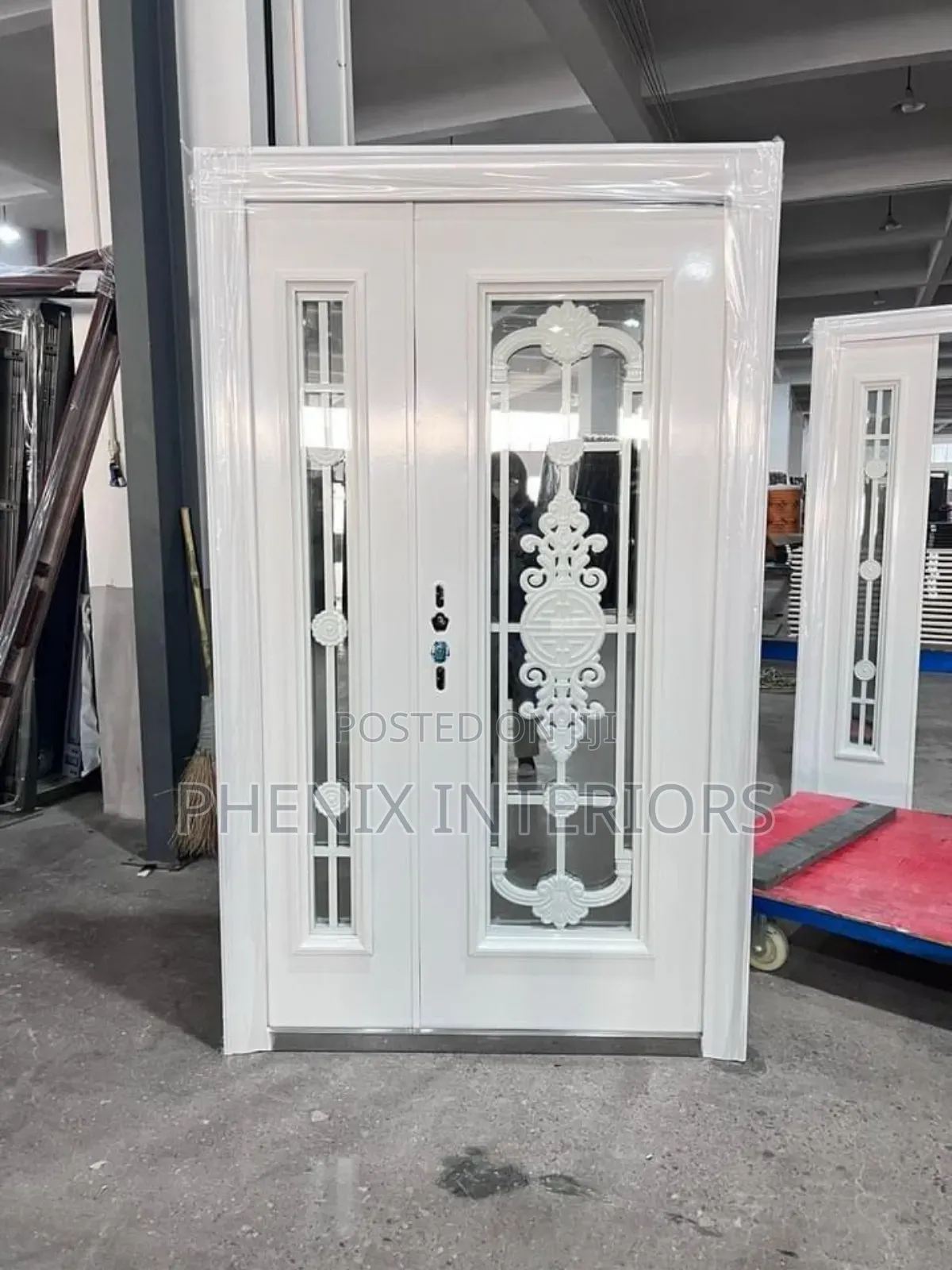 3ft × 7ft Modern Ante Room Steel Door With Glass