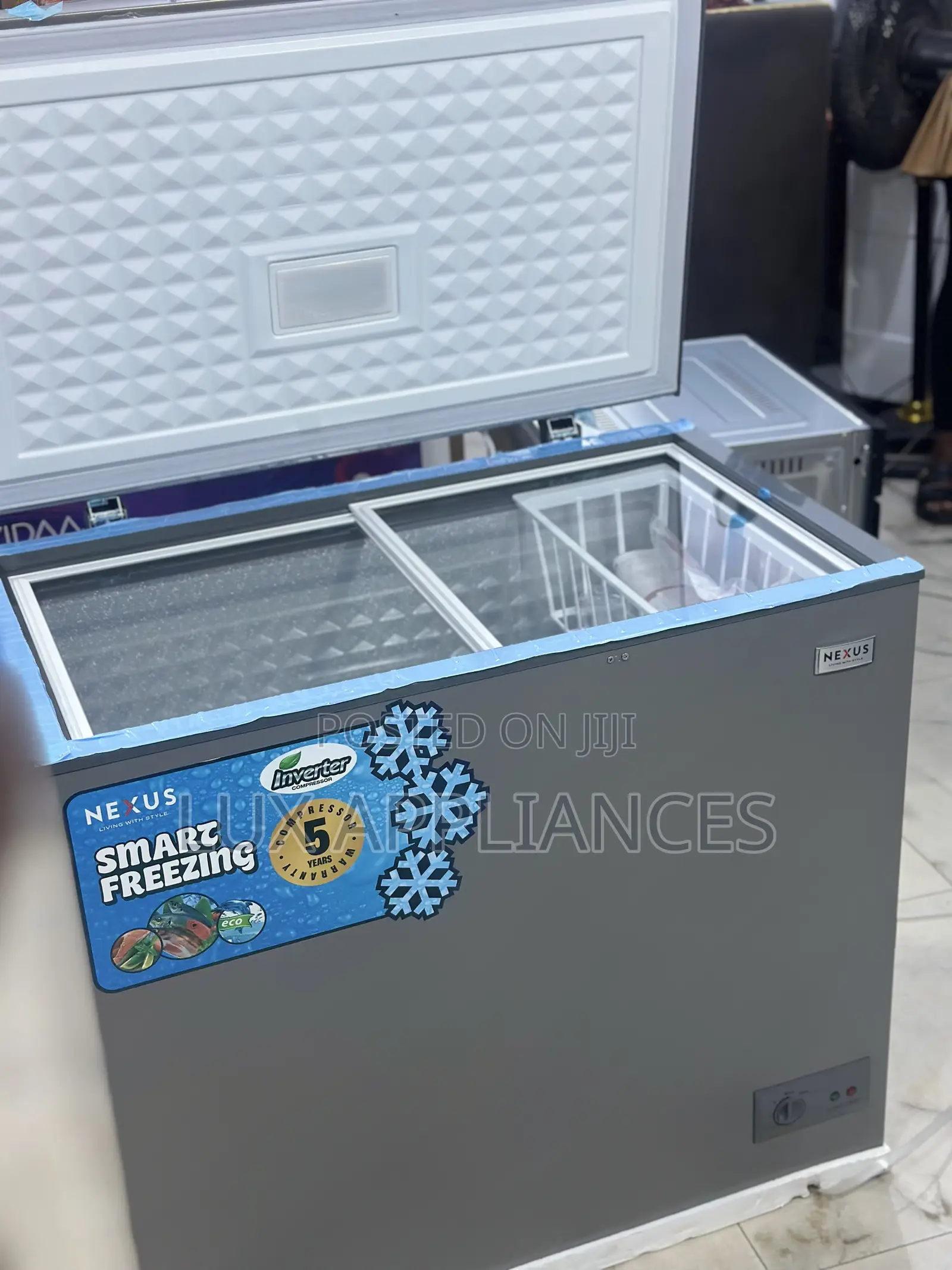 Nexus 200l Clean Finish Chest Freezer Features an Easy to Clean