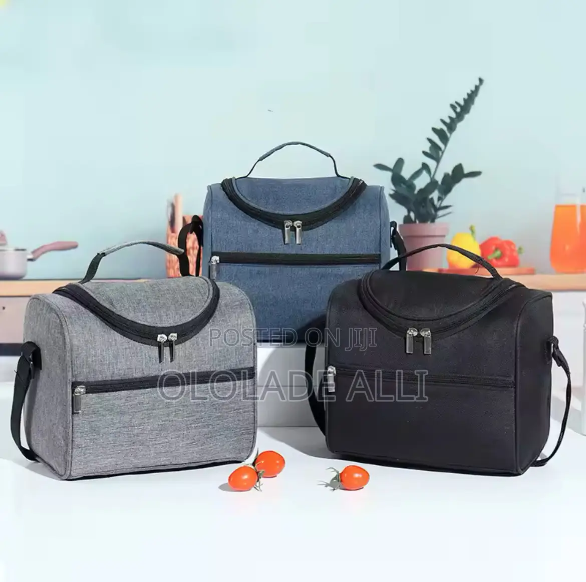 Flower Thermal Lunch Bag Insulated Shoulder