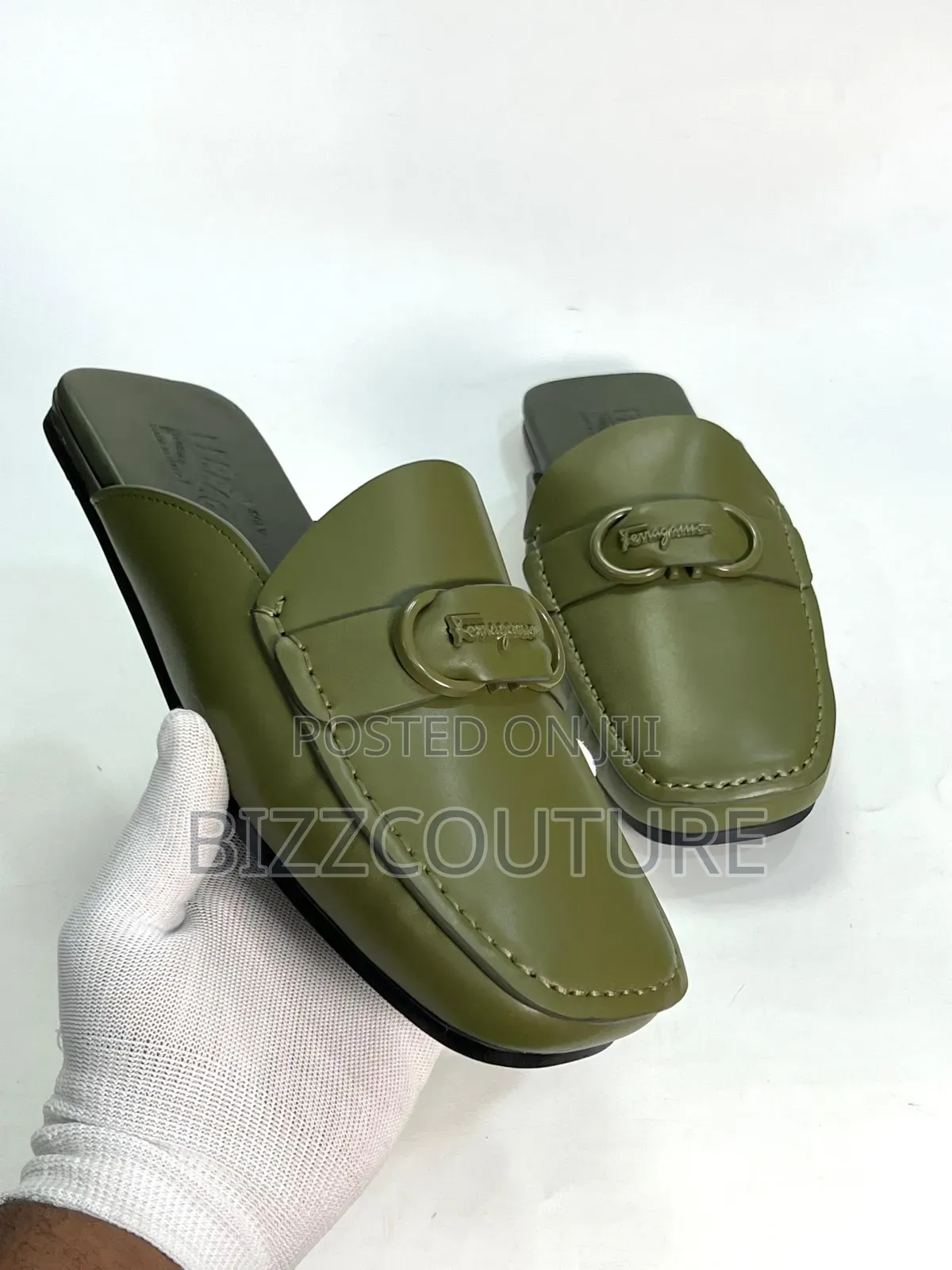Original Ferragamo Half Shoes Available in Store