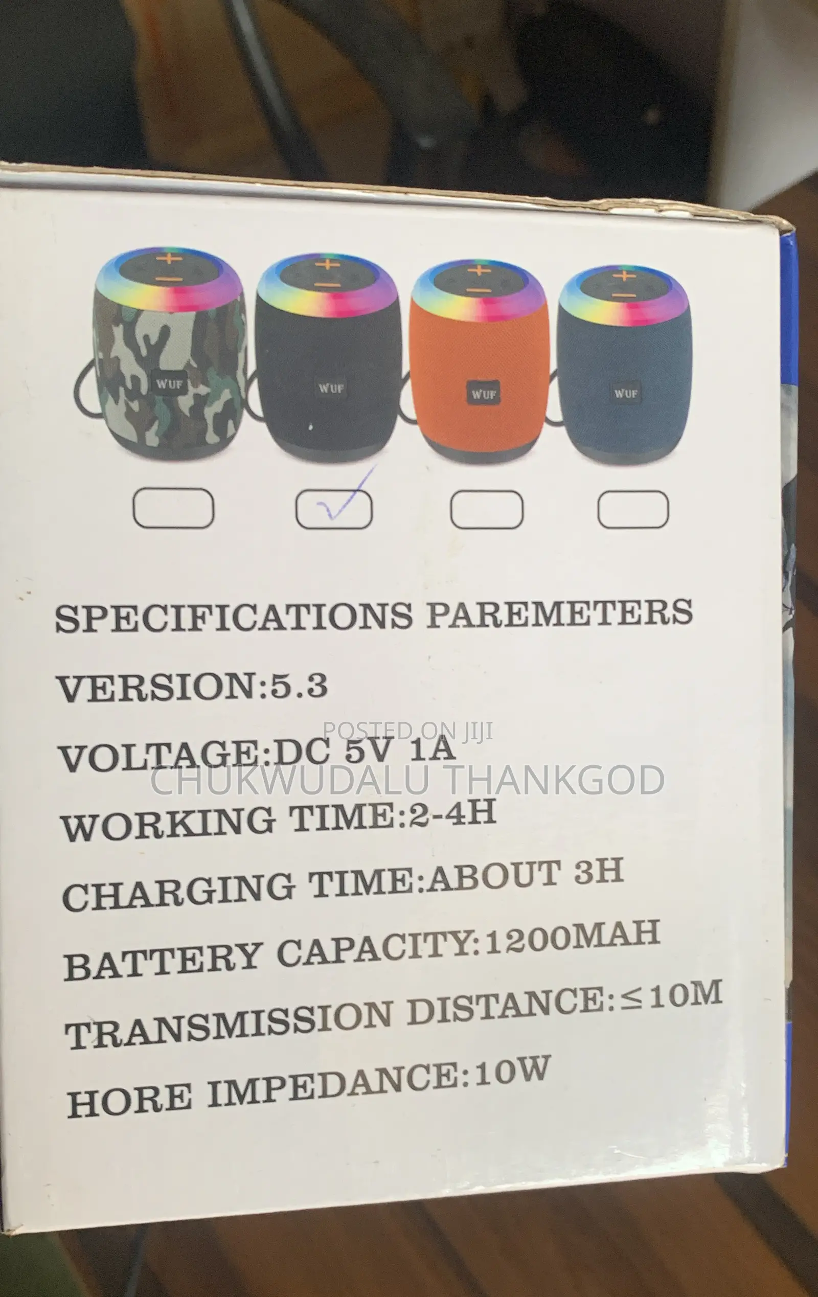 Wuf-W36 Wireless Bluetooth Speaker
