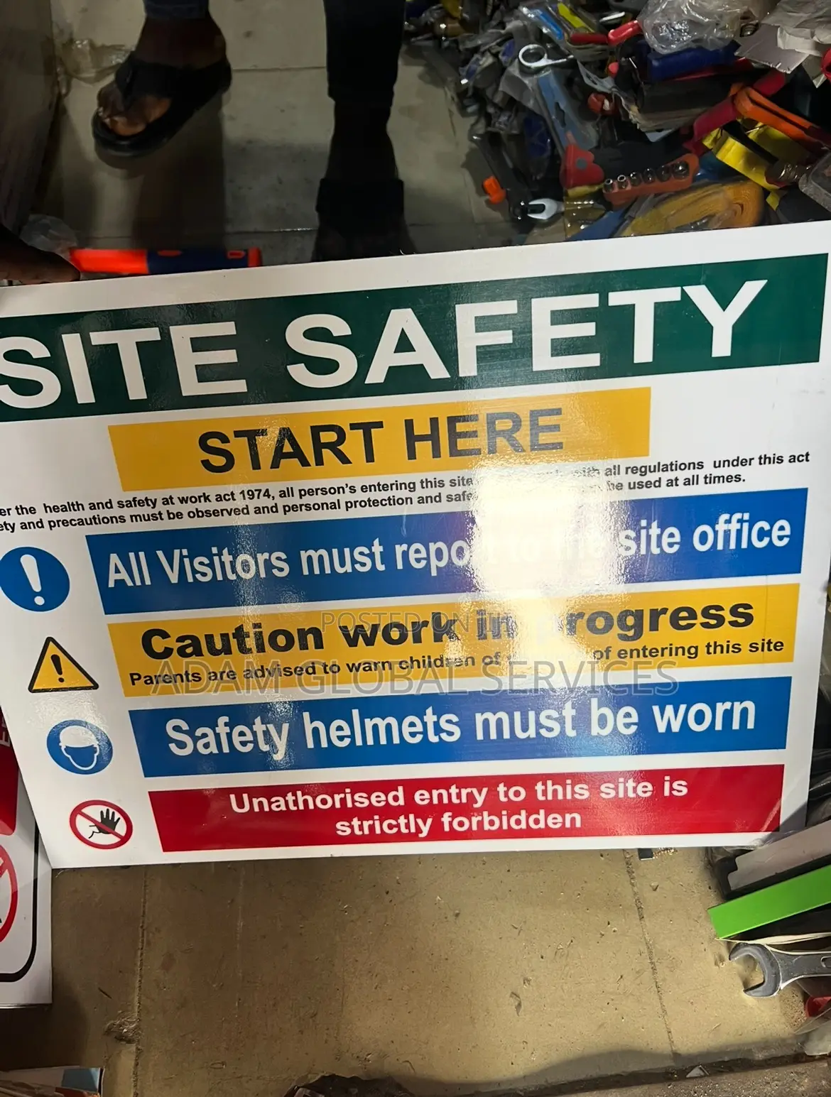 Site Safety Sign Board